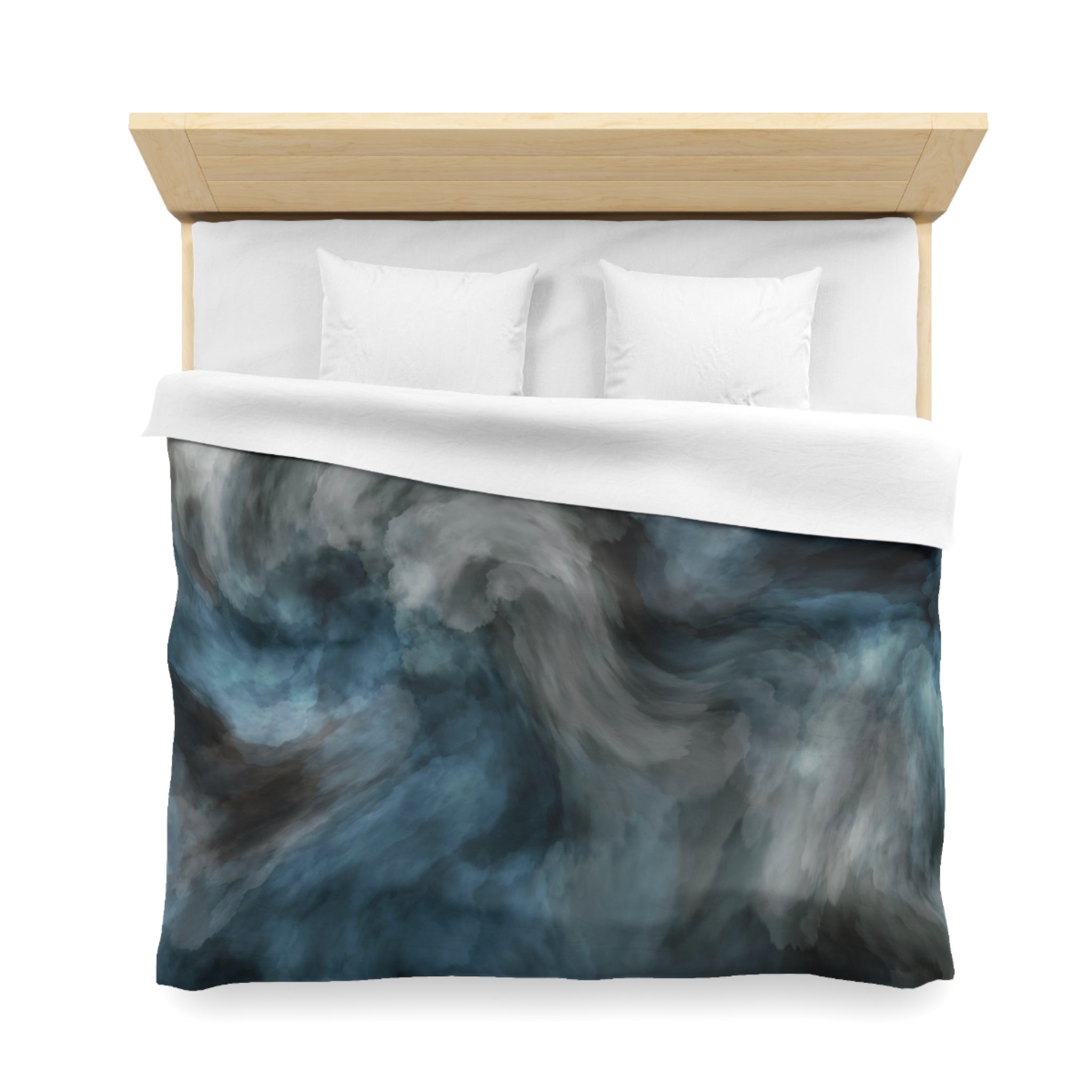 Abstract Duvet, Pillow Cover | Blue Grey Bedroom Decor