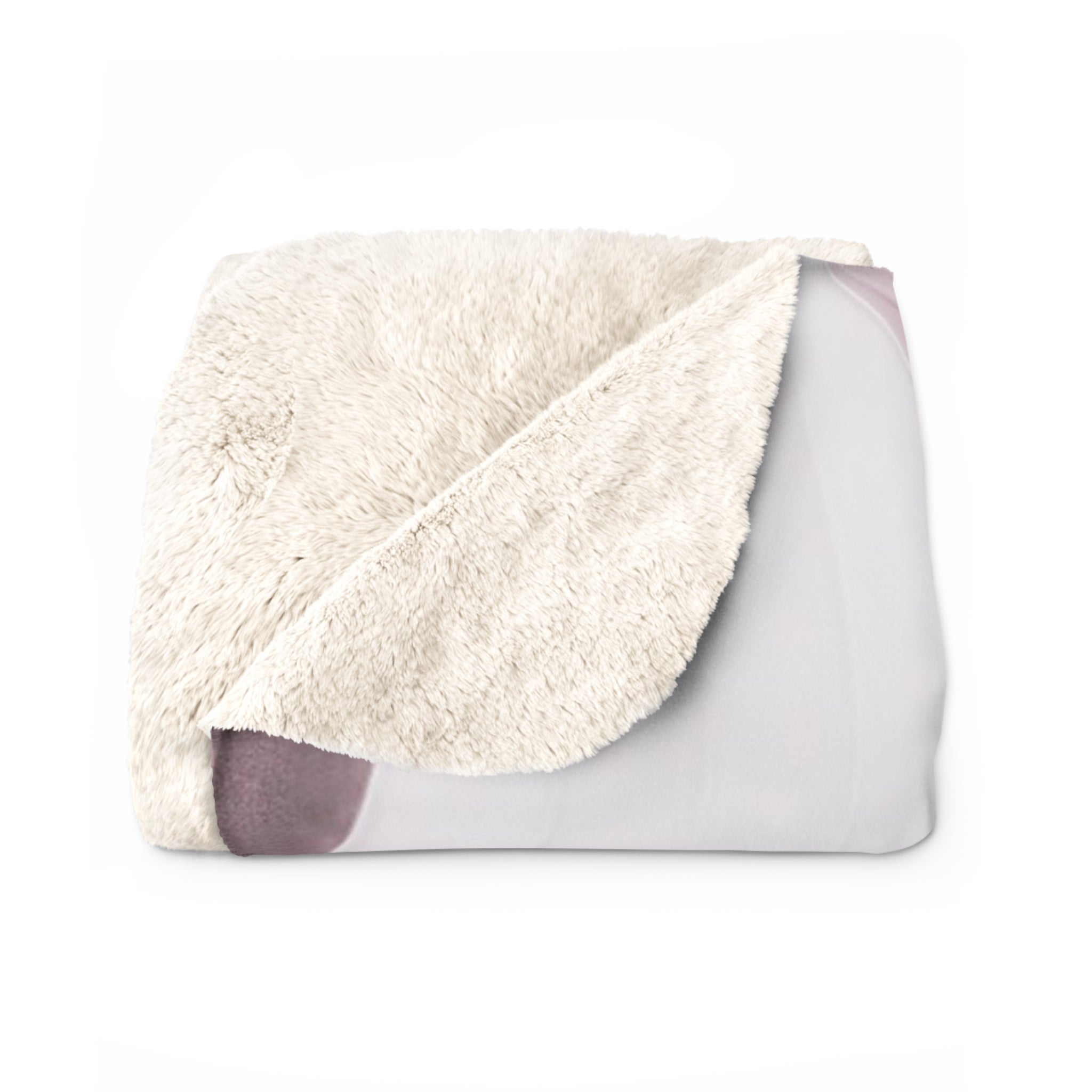 Abstract Throw Blanket | Mauve, Blush Pink Modern Art