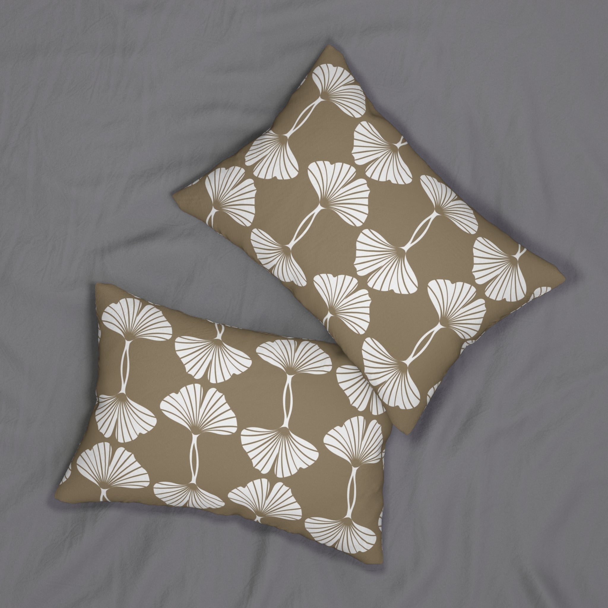 Beige Lumbar Pillow | Gingko Decorative Couch & Bedroom