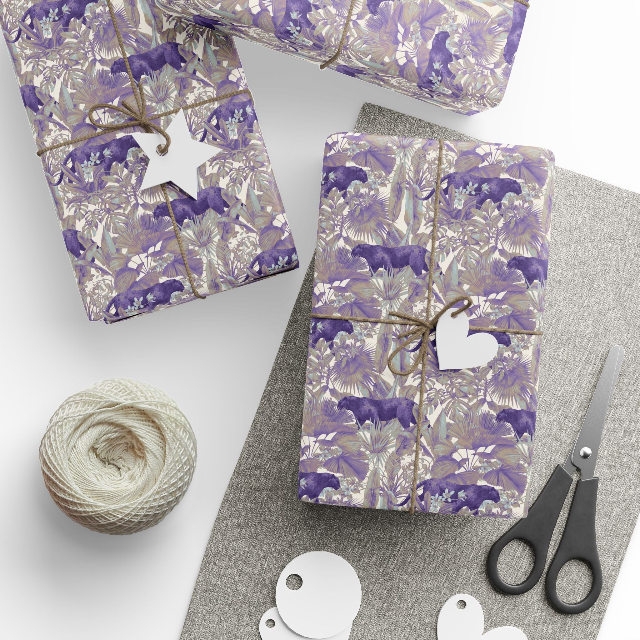 Jungle Wrapping Papers, Jaguar Gift Wrapping for the Holidays, Birthdays