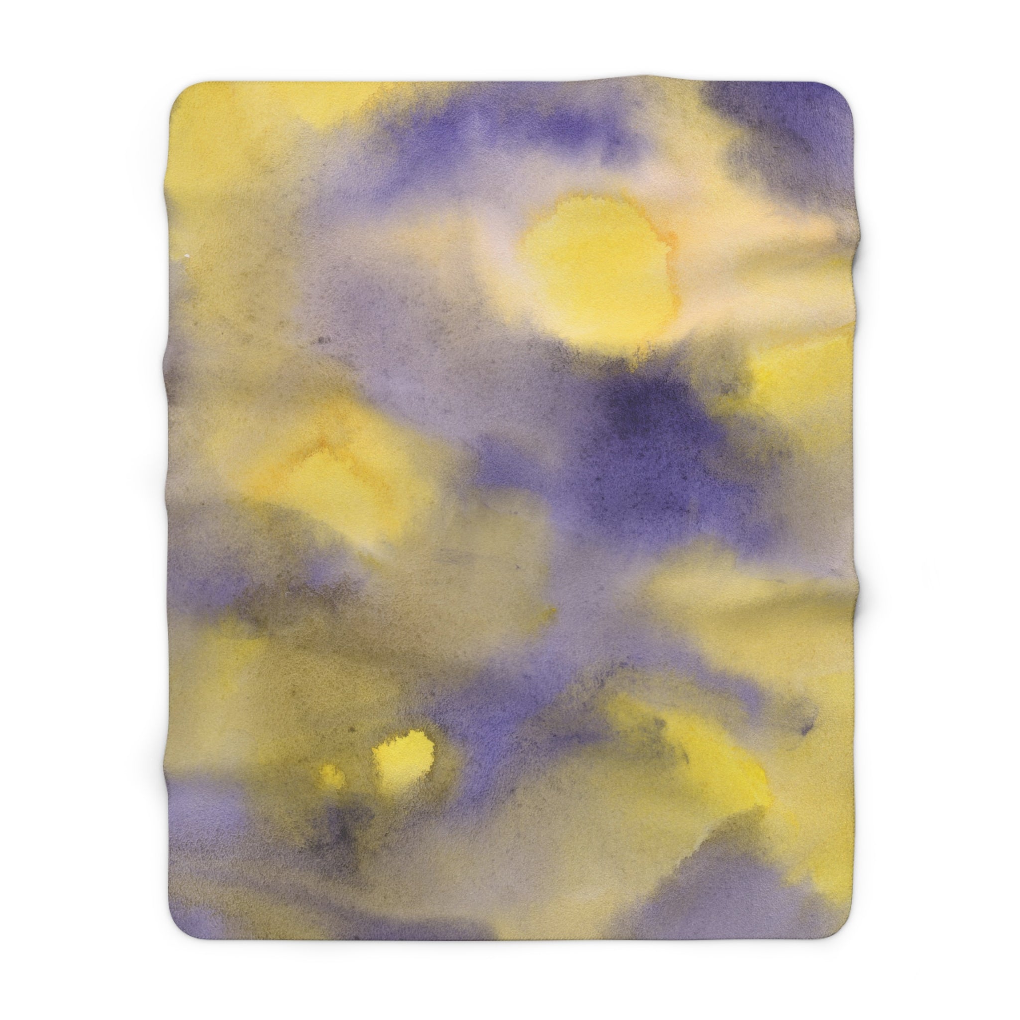 Abstract Comfy Blanket | Lavander Yellow