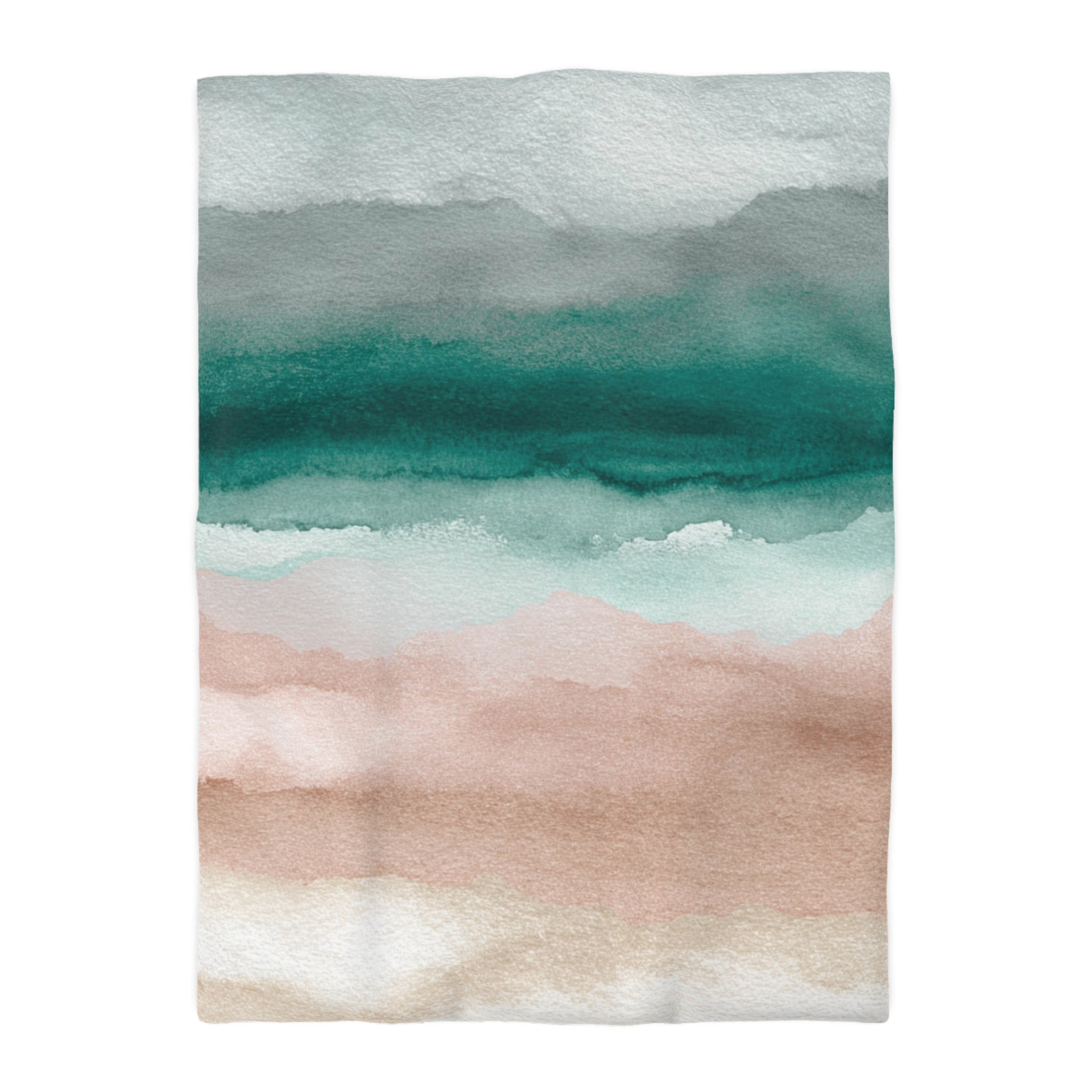 Ombre Duvet, Pillow Cover | Pink Green Bedroom Decor