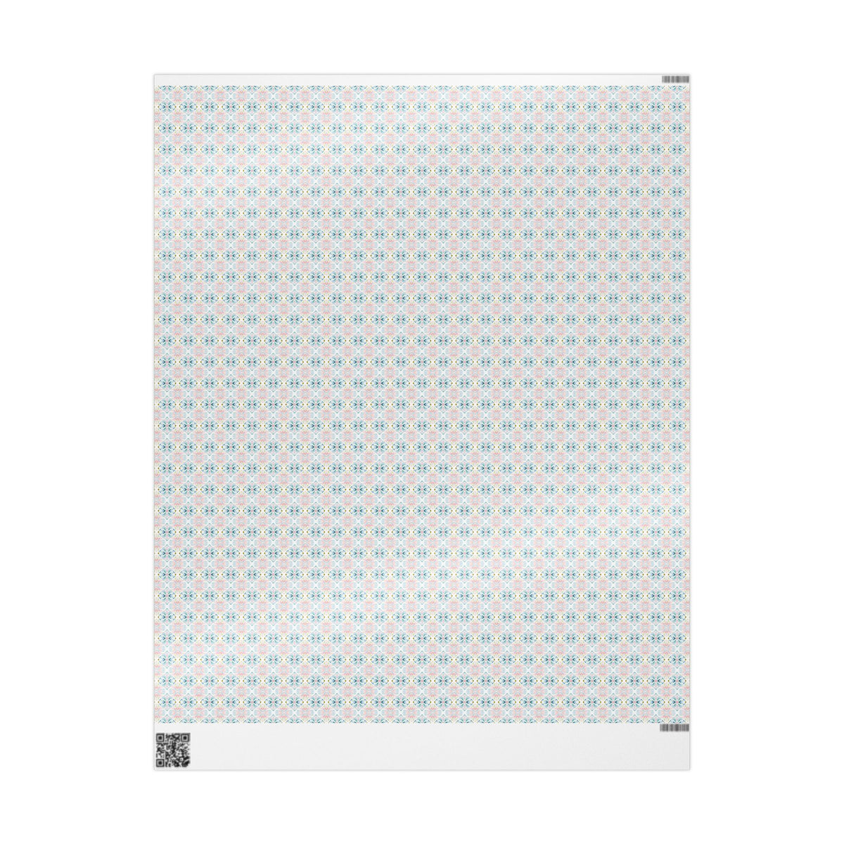 Blush Teal Olive Watercolor Wrapping Paper, Mirrored Gift Wrap