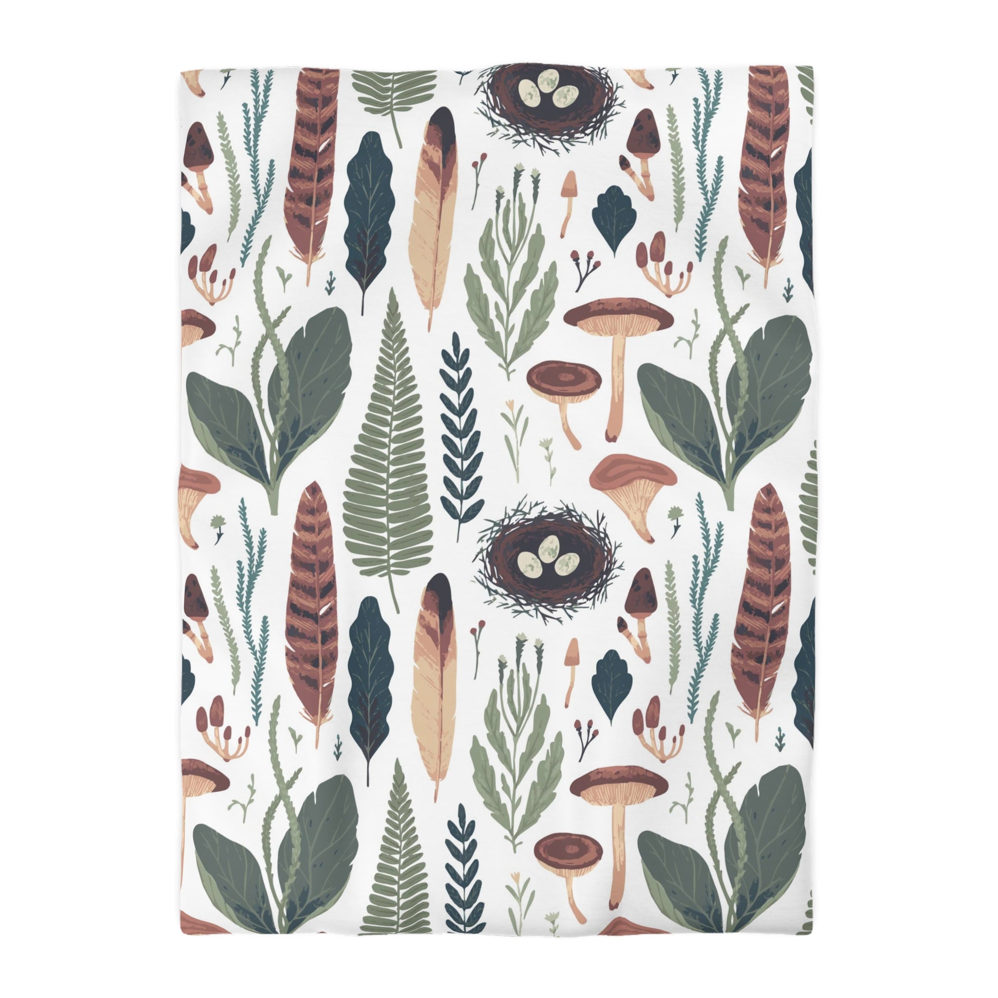 Floral Duvet, Pillow Cover | Sage Green Forest Bedroom Decor