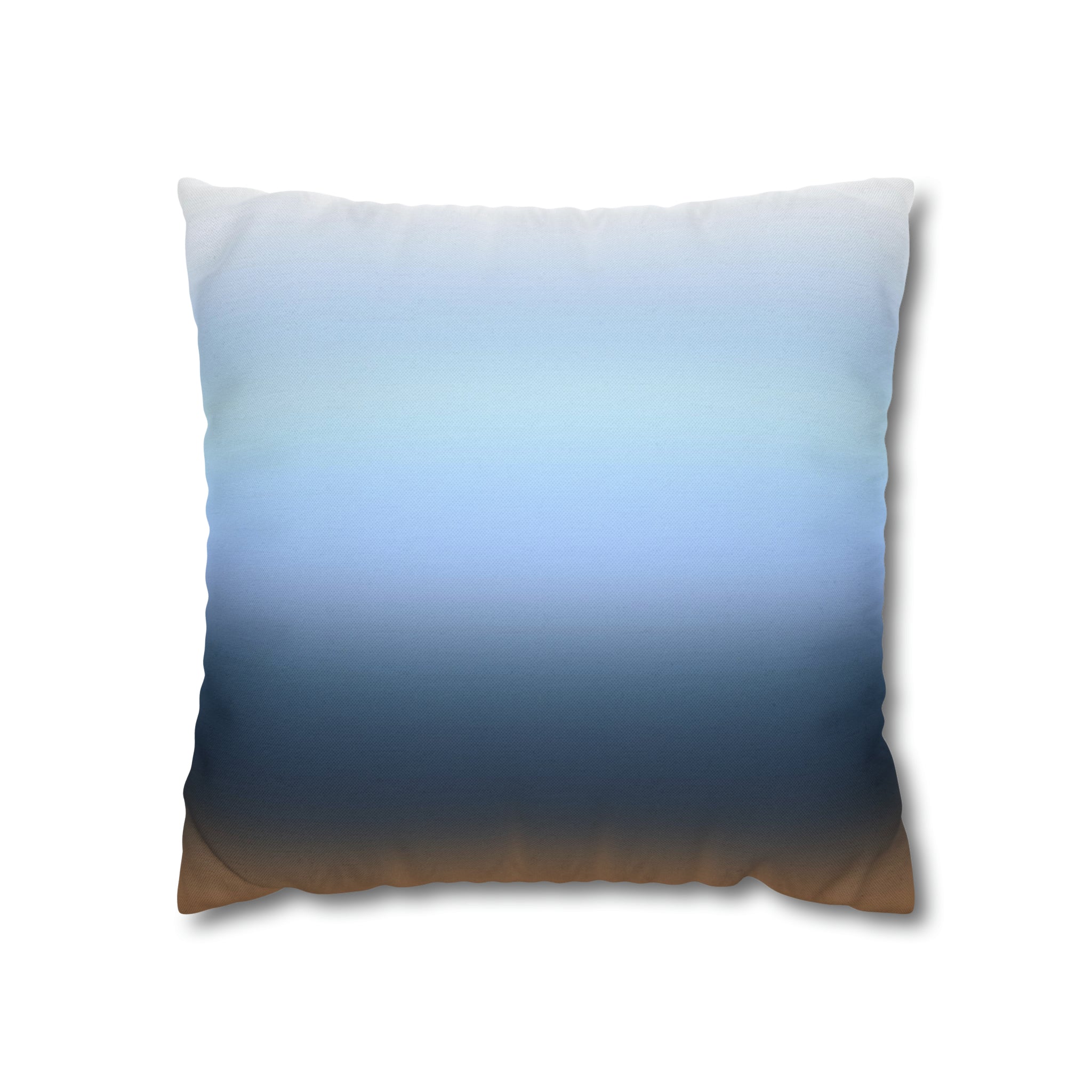 Abstract Pillow Cover | Navy Sky Blue Gradient