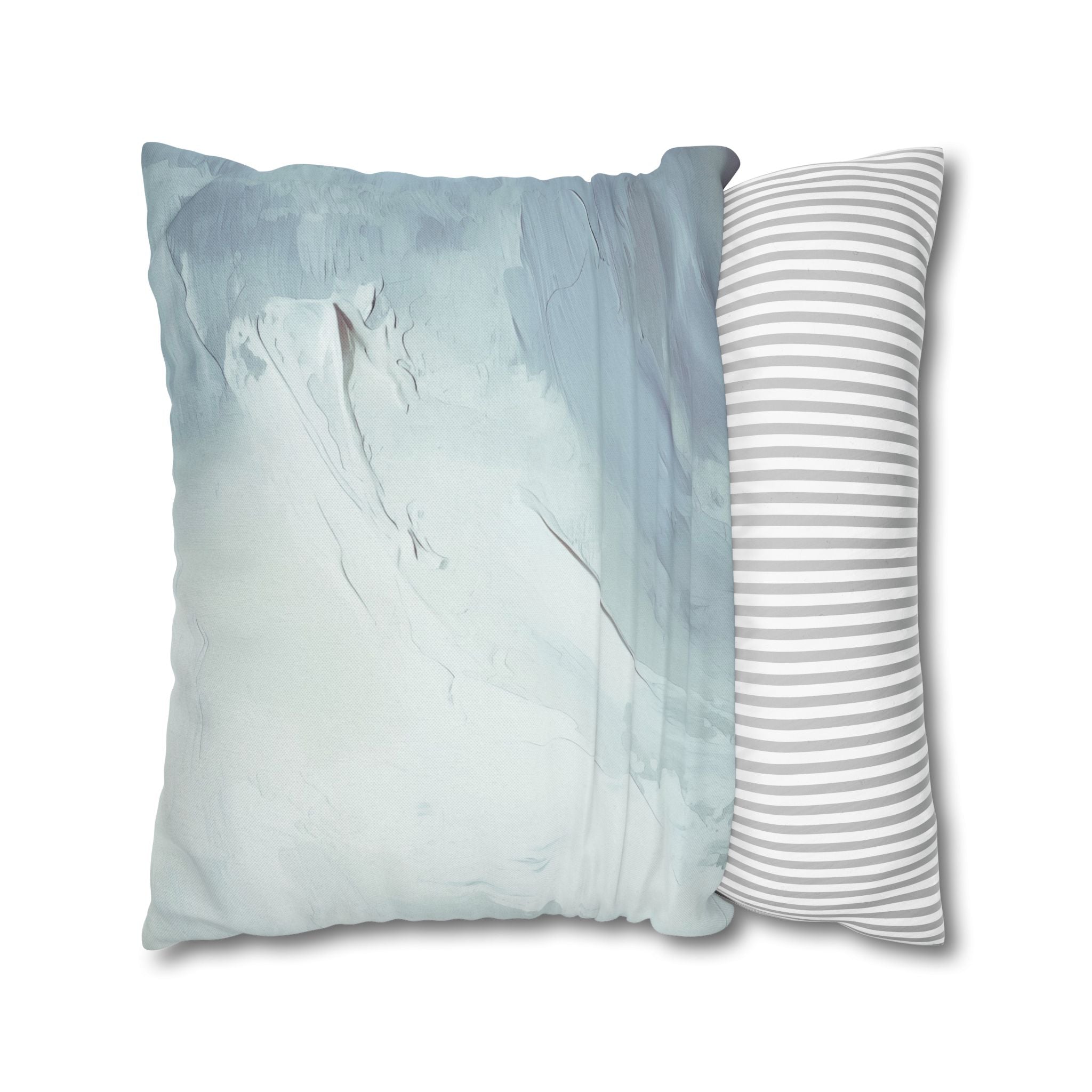 Abstract Blue Pillow Cover | Sky Pale Blue Ombre