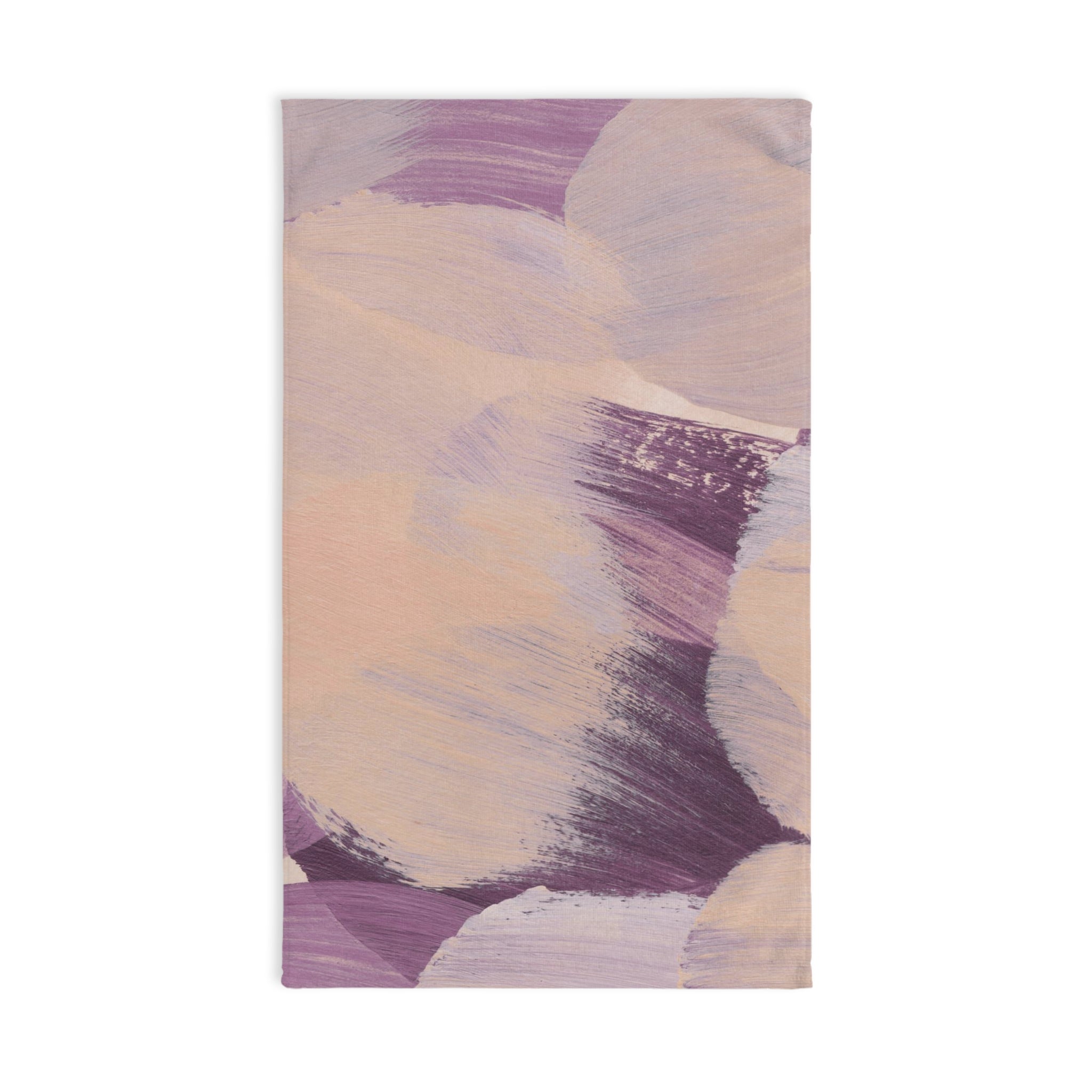 Abstract Kitchen, Bath Hand Towel | Beige Purple Towel