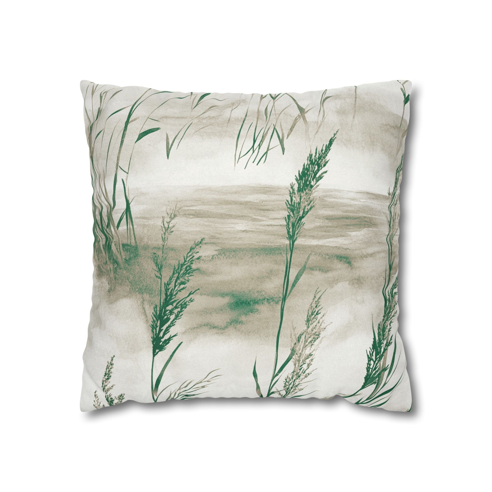 Ocean Throw Pillow Cover, Abstract Coastal Modern Organic Decor Cushion