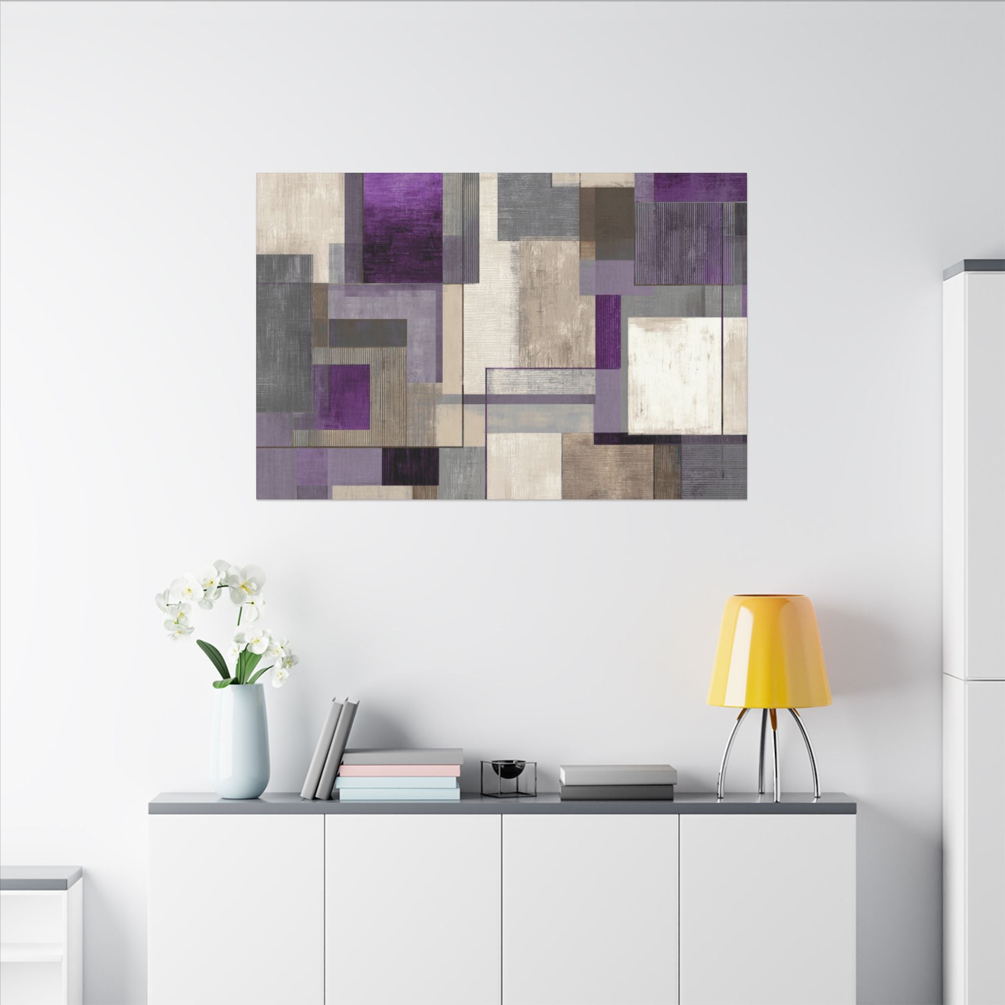 Canvas Wall Art | Earthy Neutral Watercolor Boho Wall Artwork