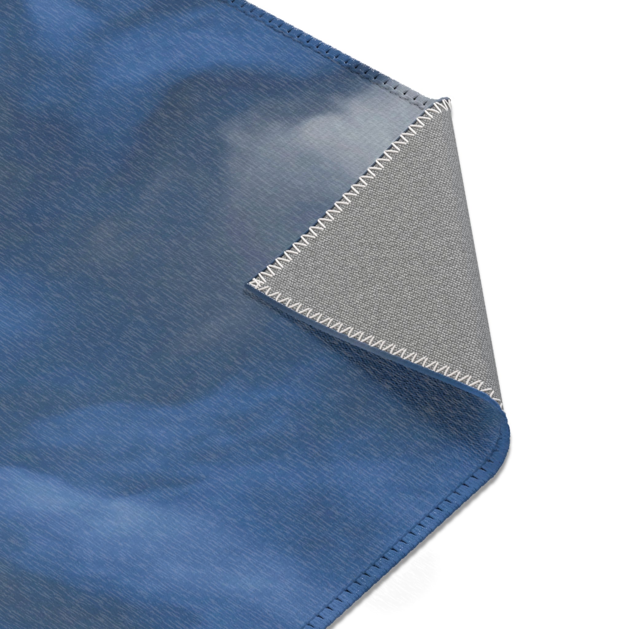 Abstract Area Rug | Blue Grey Watercolor Artsy Rug