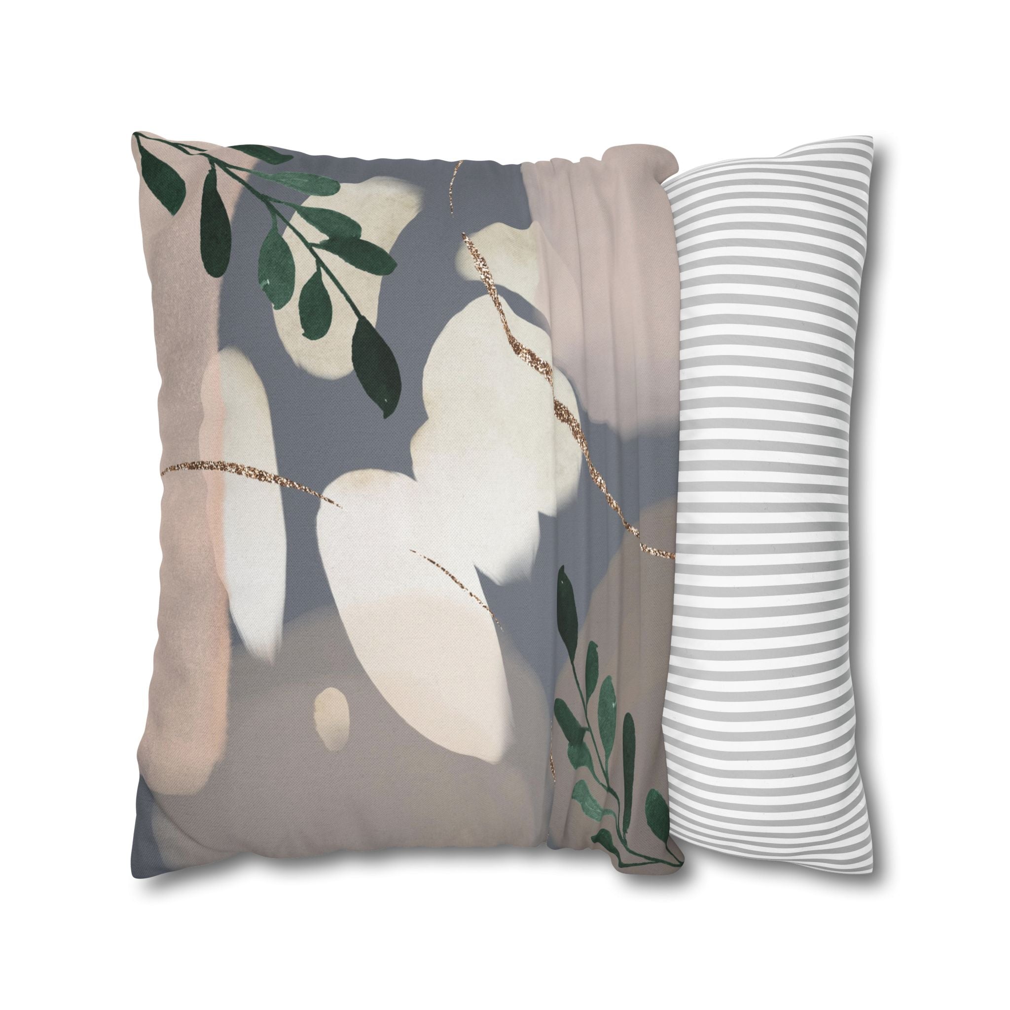 Abstract Pillow Cover | Earthy Neutral Grey Beige Watercolor Pillowcase