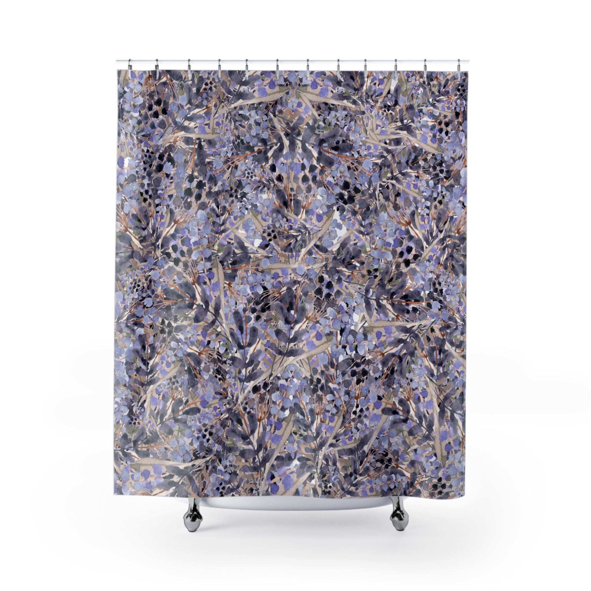 modern boho fabric shower curtain