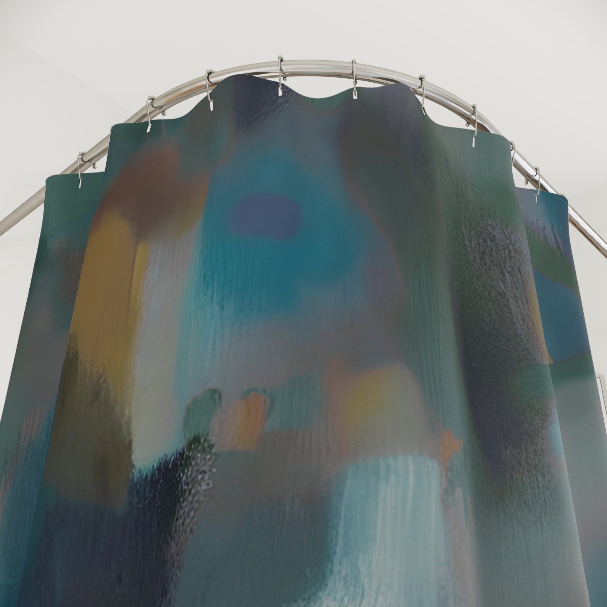 Abstract Shower Curtain ; Dark Fall Autumn Bathroom Decor