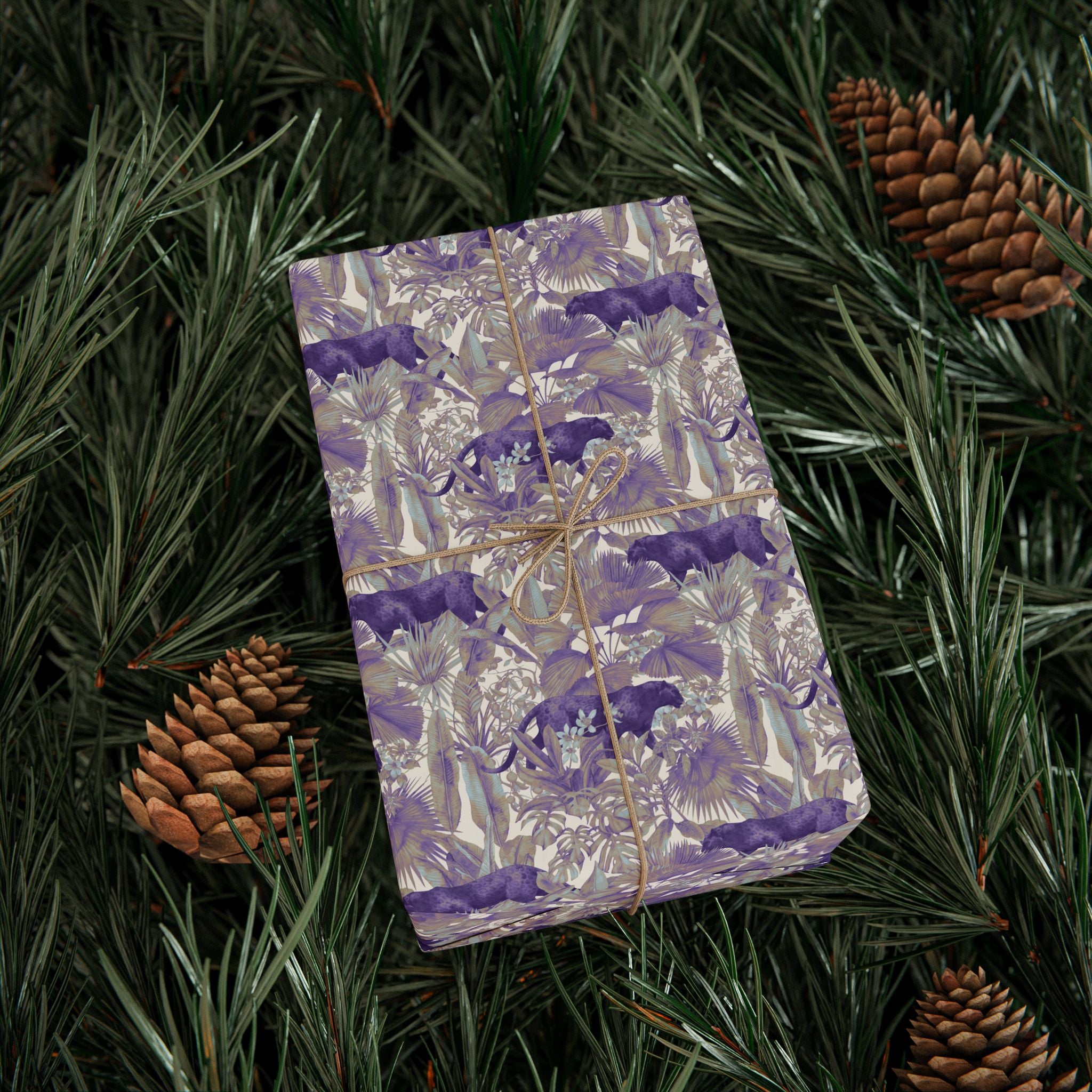 Jungle Wrapping Papers, Jaguar Gift Wrapping for the Holidays, Birthdays