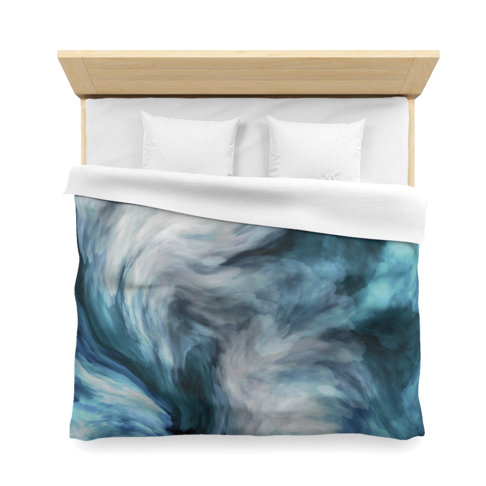 Abstract Duvet, Pillow Cover | Blue Grey Bedroom Decor