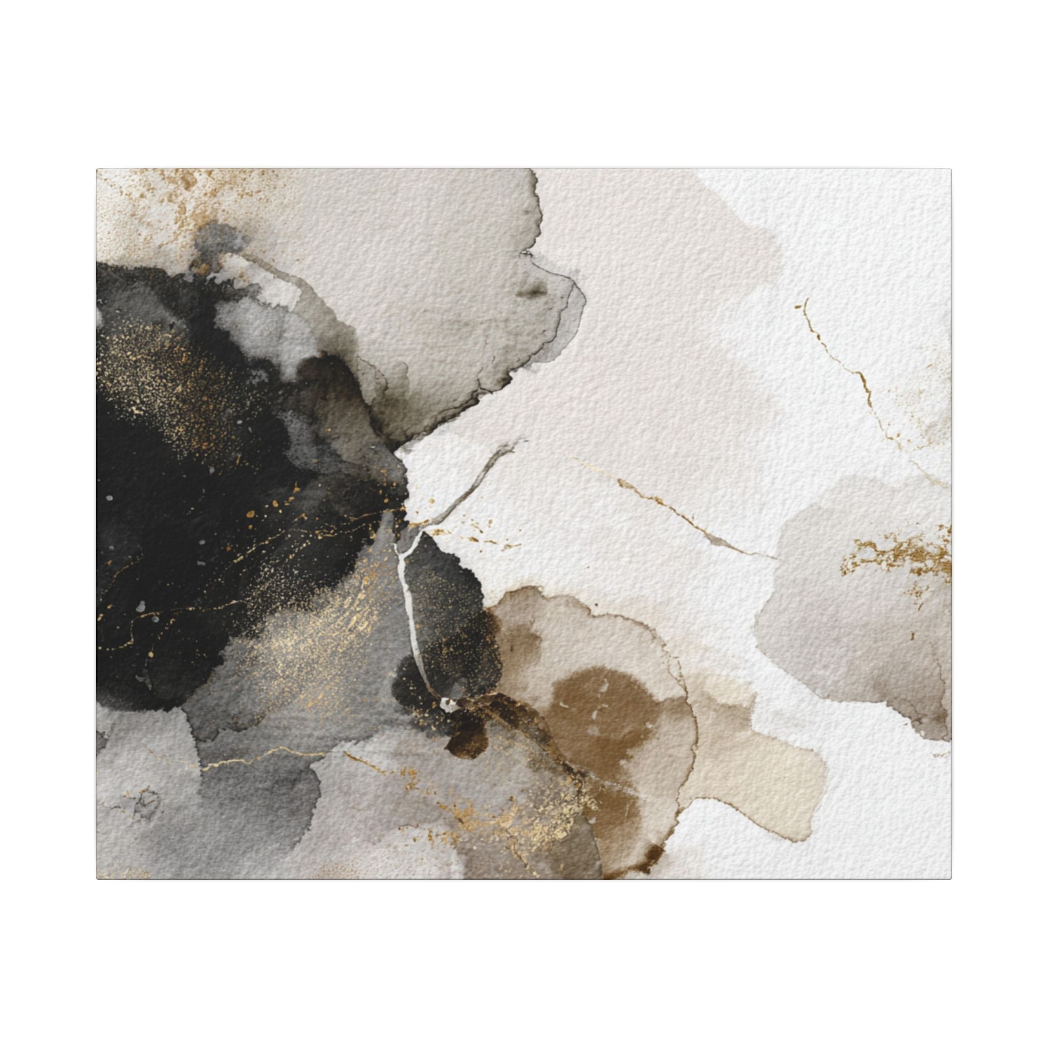 Abstract Neutral Wall Art Print | Boho Earthy Home Decor | Blue, Muted Gold Modern Organic Art