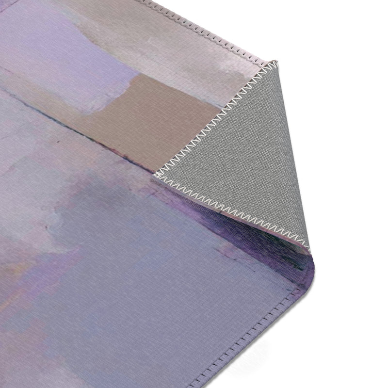 Abstract Large Area Rug | Lavender Lilac Purple