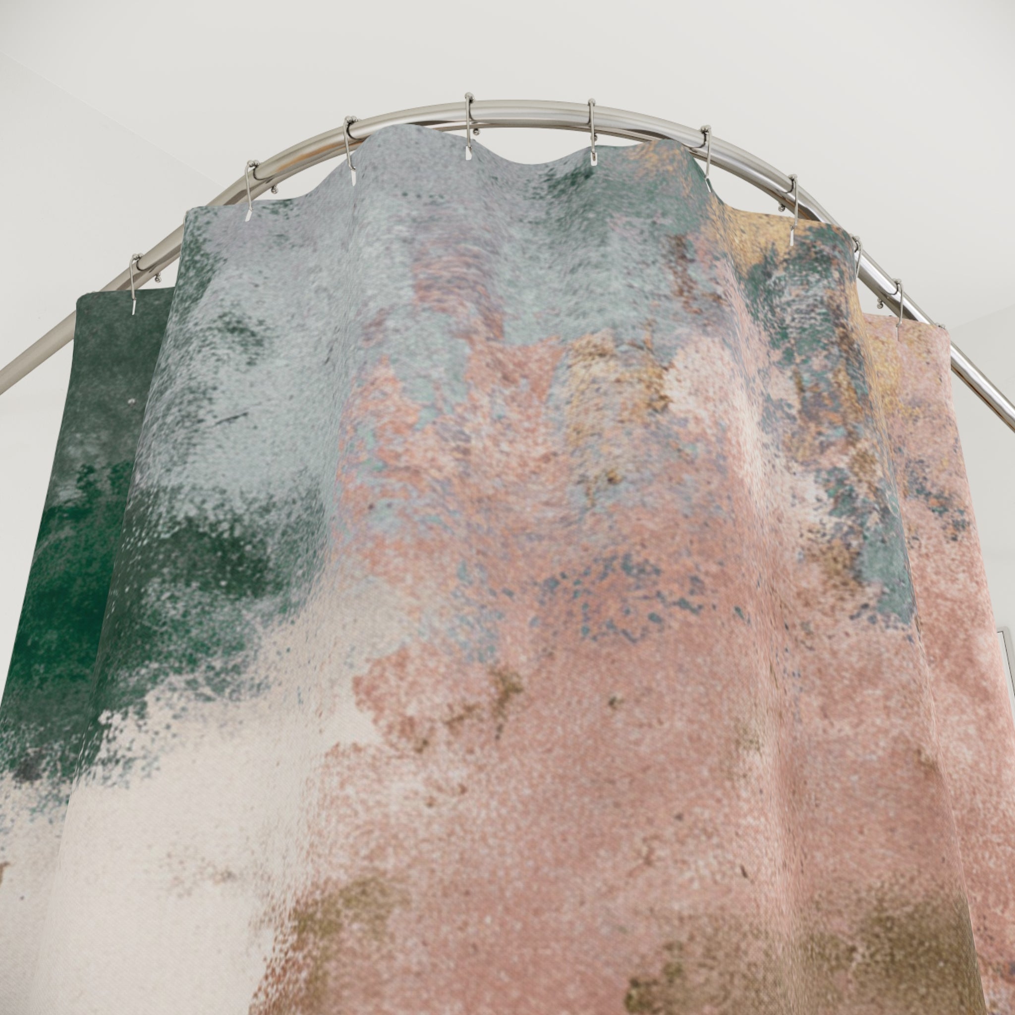 Aesthetic Shower Curtain | Rustic Abstract Art