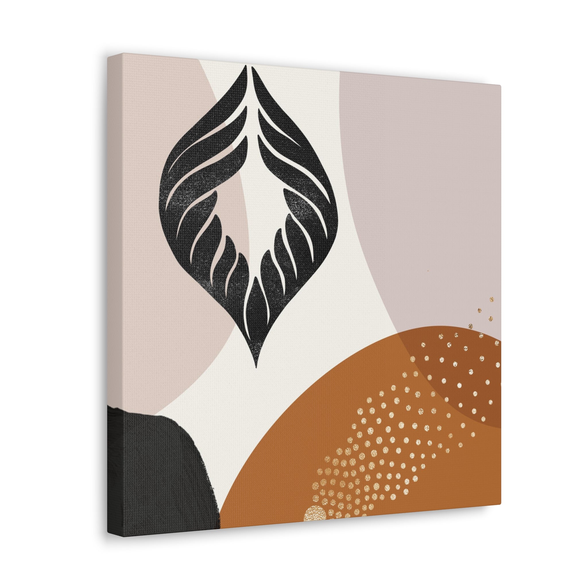 Bohemian Canvas Wall Art | Rust Beige Black