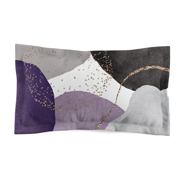Bedding Pillow Sham | Modern Lavender Purple Grey Bedding Pillow