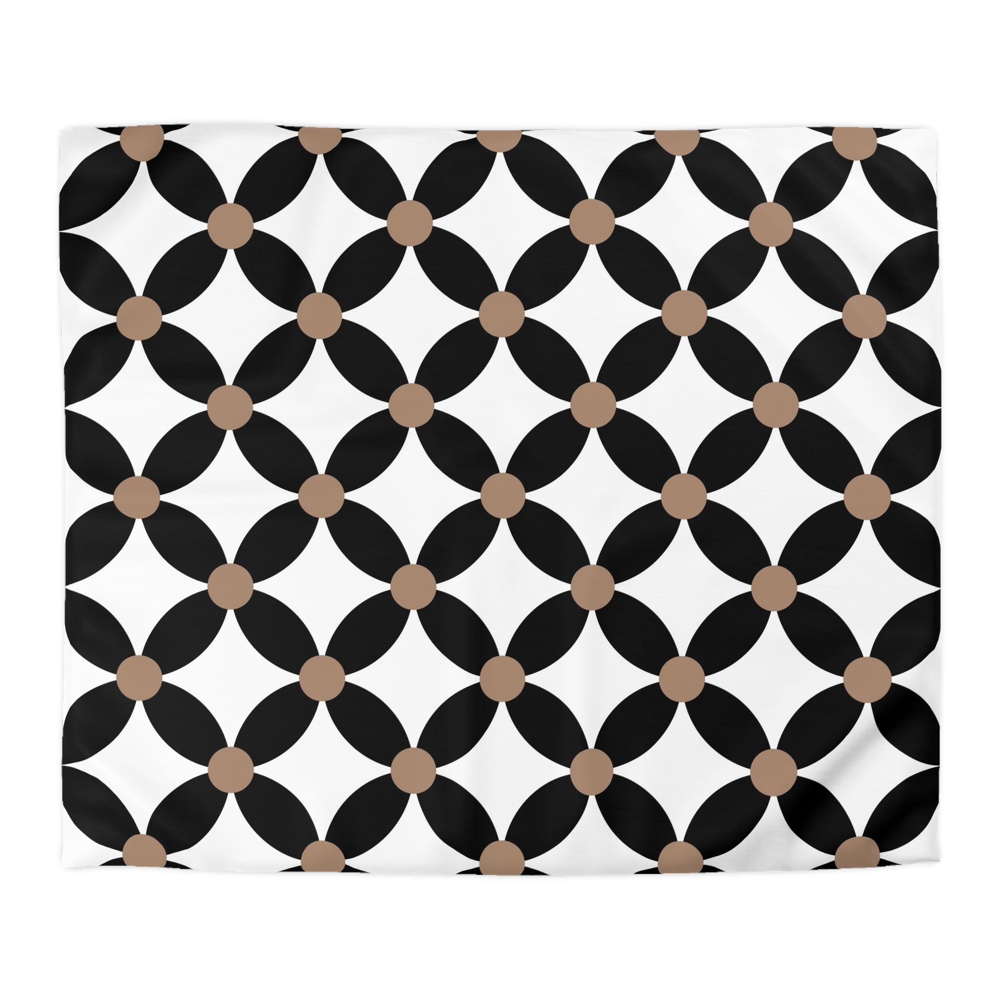 Retro Duvet Cover | Black and White Geometric Bedding