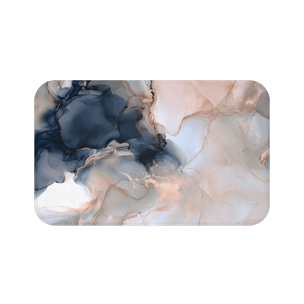 abstract marble-like patterns in shades of blue, pink, and white, creating a visually striking and artistic composition.