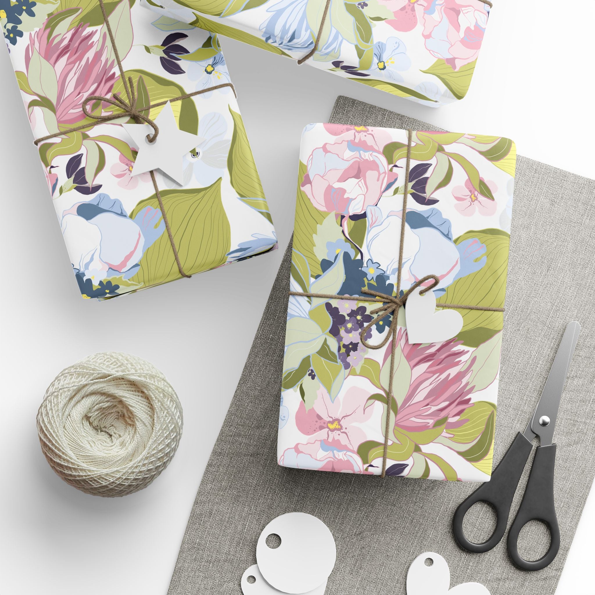 Floral Wrapping Paper | Pastel Abstract Garden