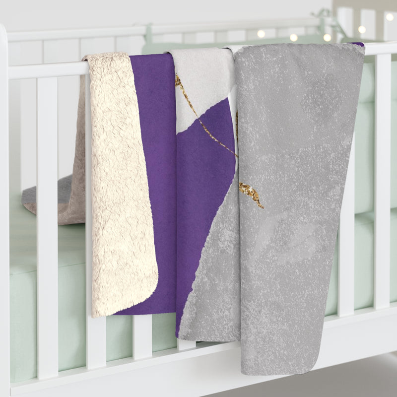 Lilac fleece outlet throw