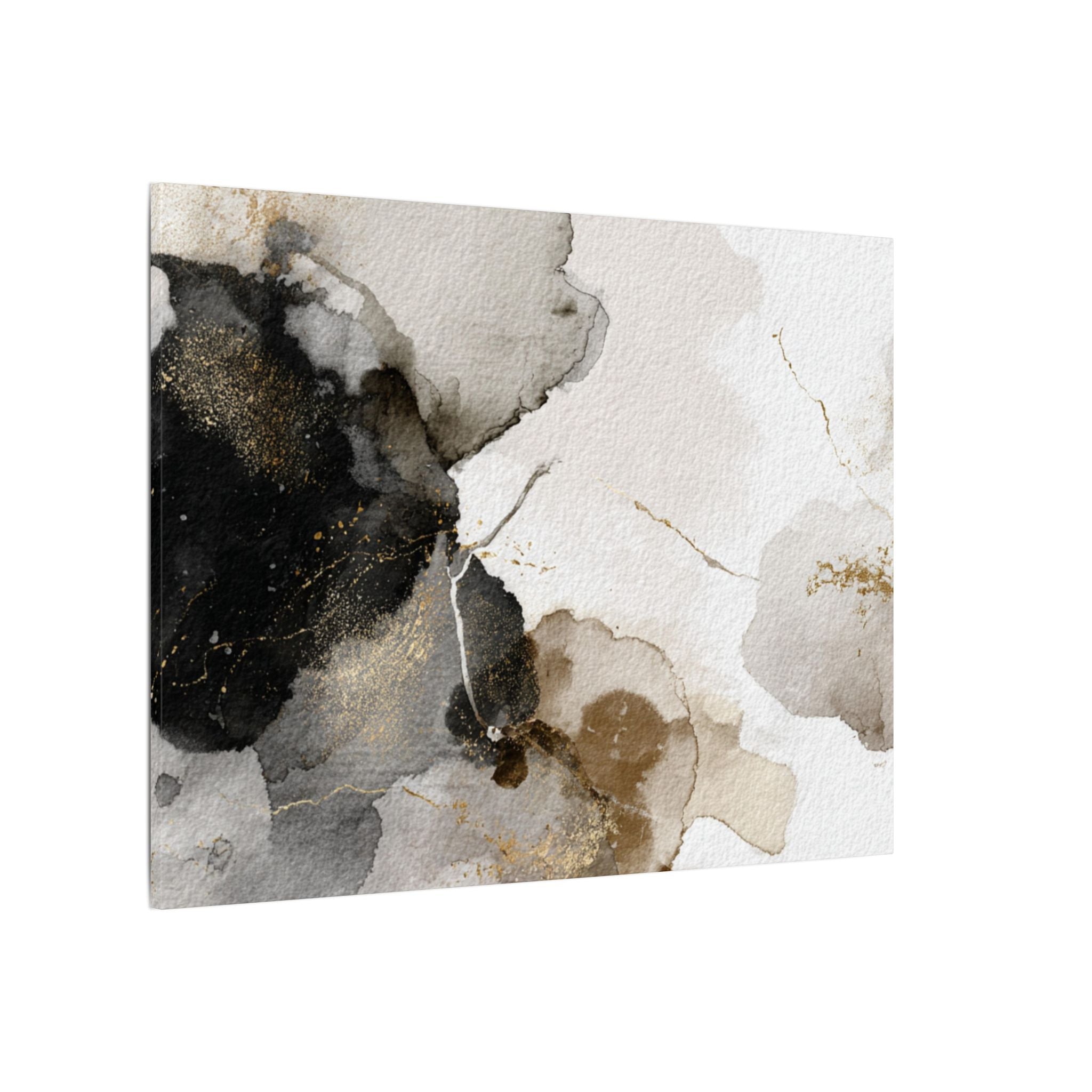 Abstract Neutral Wall Art Print | Boho Earthy Home Decor | Blue, Muted Gold Modern Organic Art