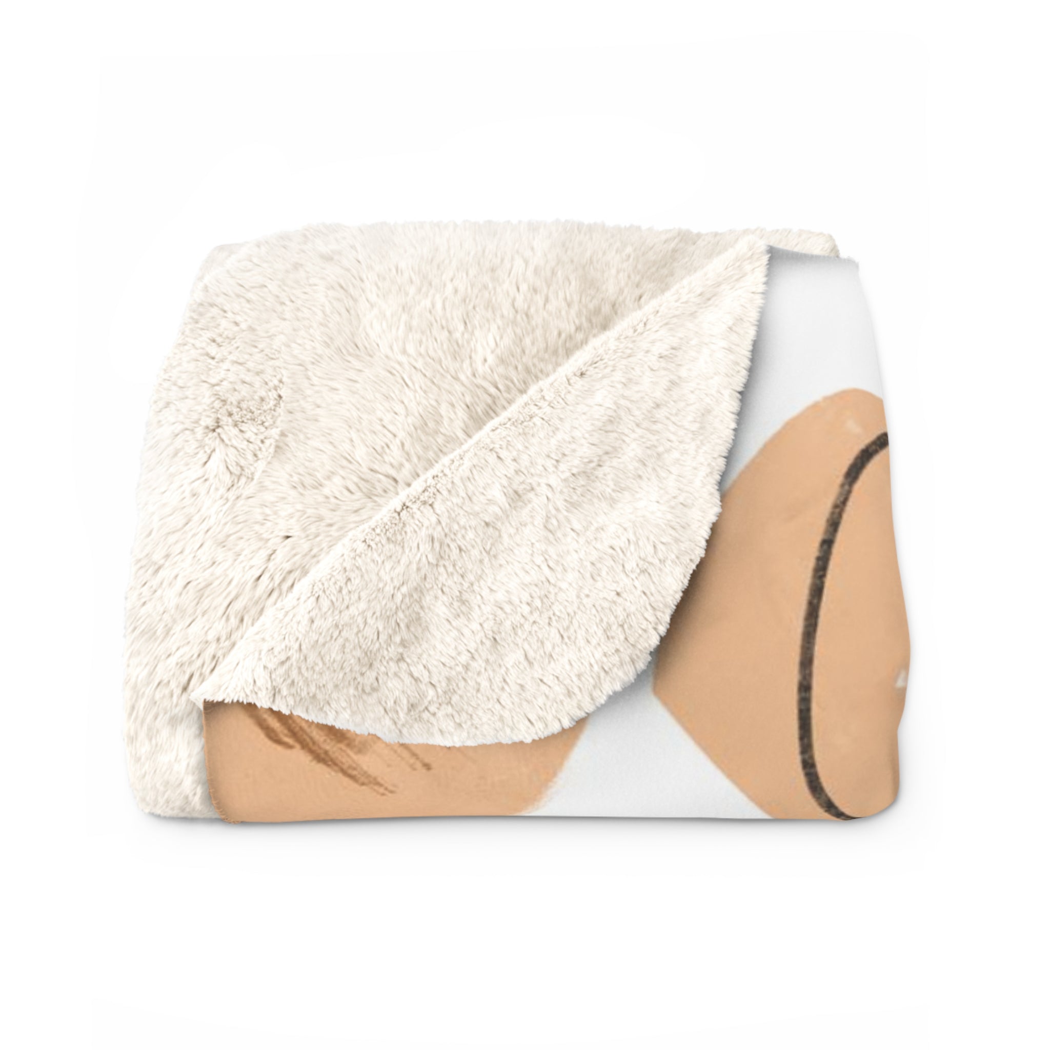 Abstract Desert Landscape Throw Blanket | Bohemian Brown Terracotta