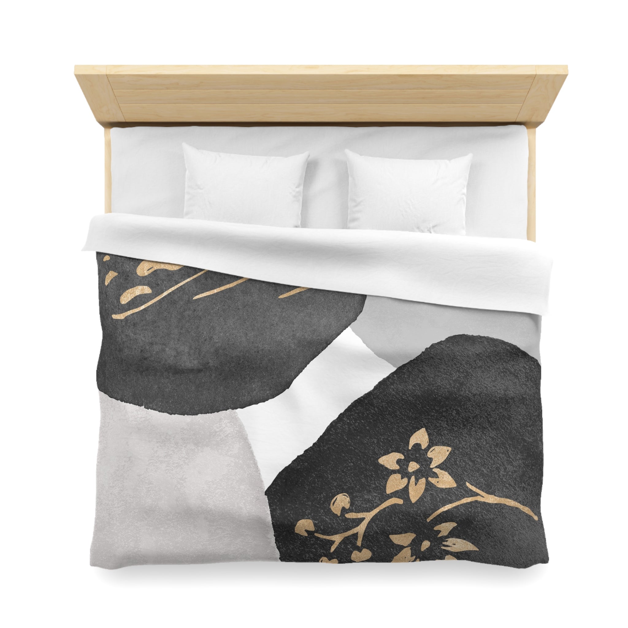 Abstract Duvet Cover | Grey, Black | Bedding Sets