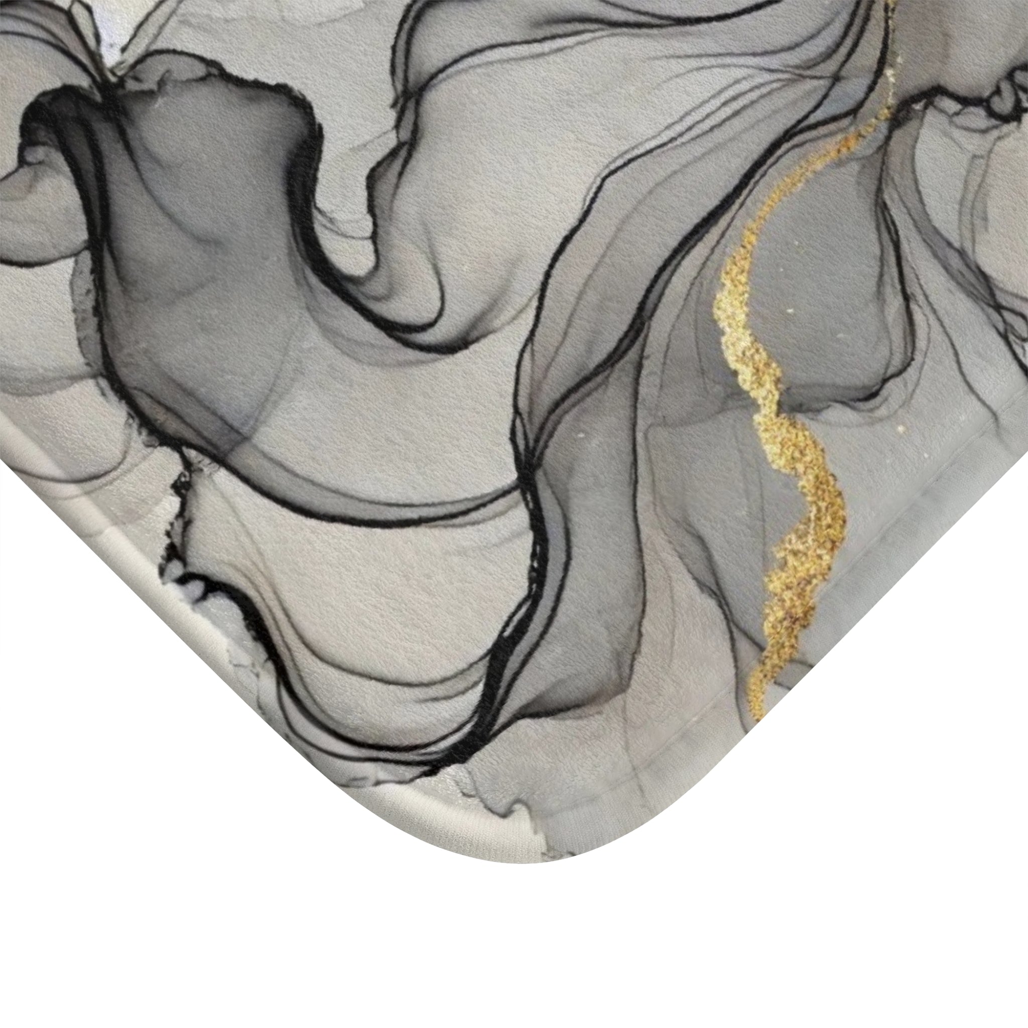 Abstract Bath Mat | Taupe Grey Watercolor Kitchen Mat