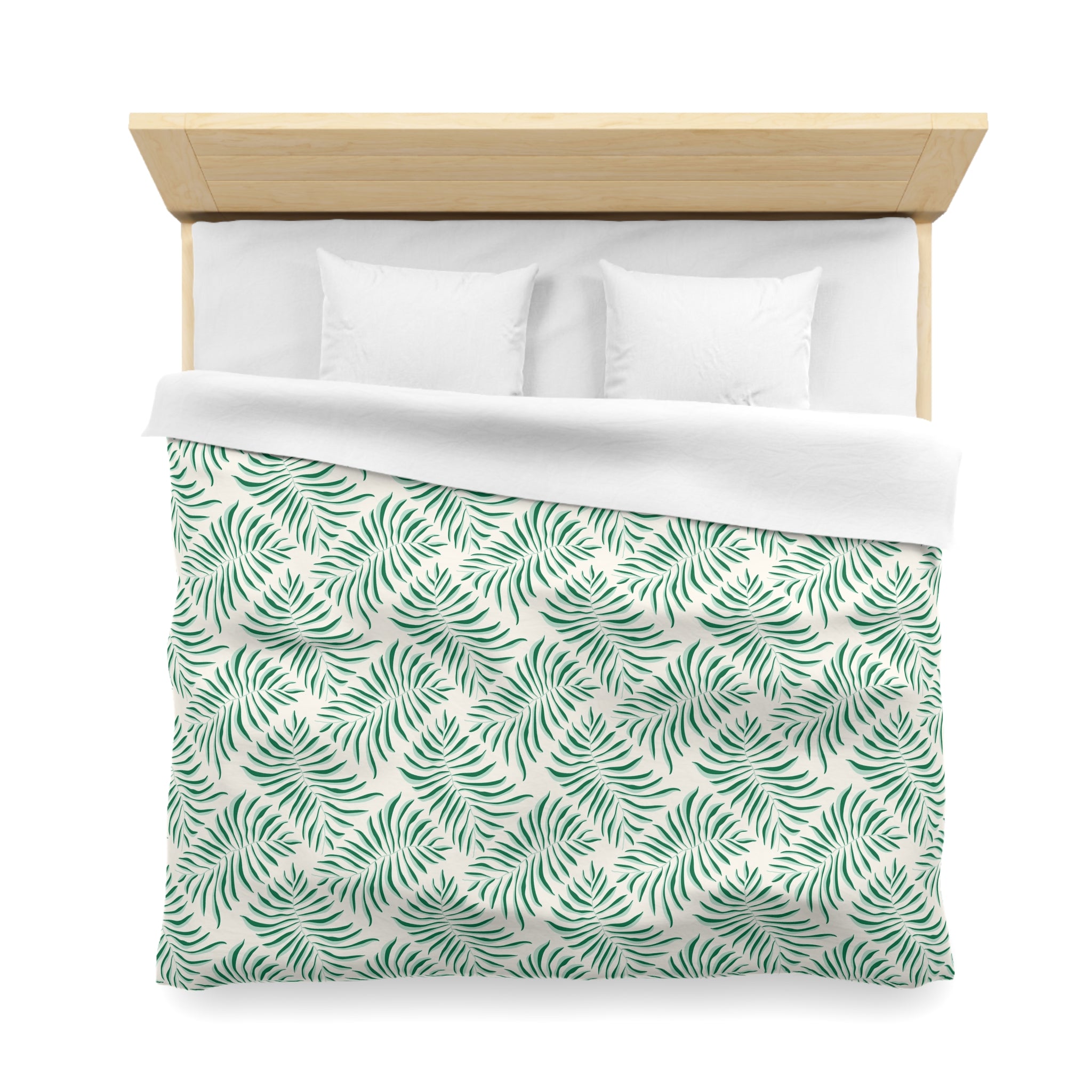 Floral Cotton Duvet, Pillow Cover | Tropical Leaves Bedroom Decor