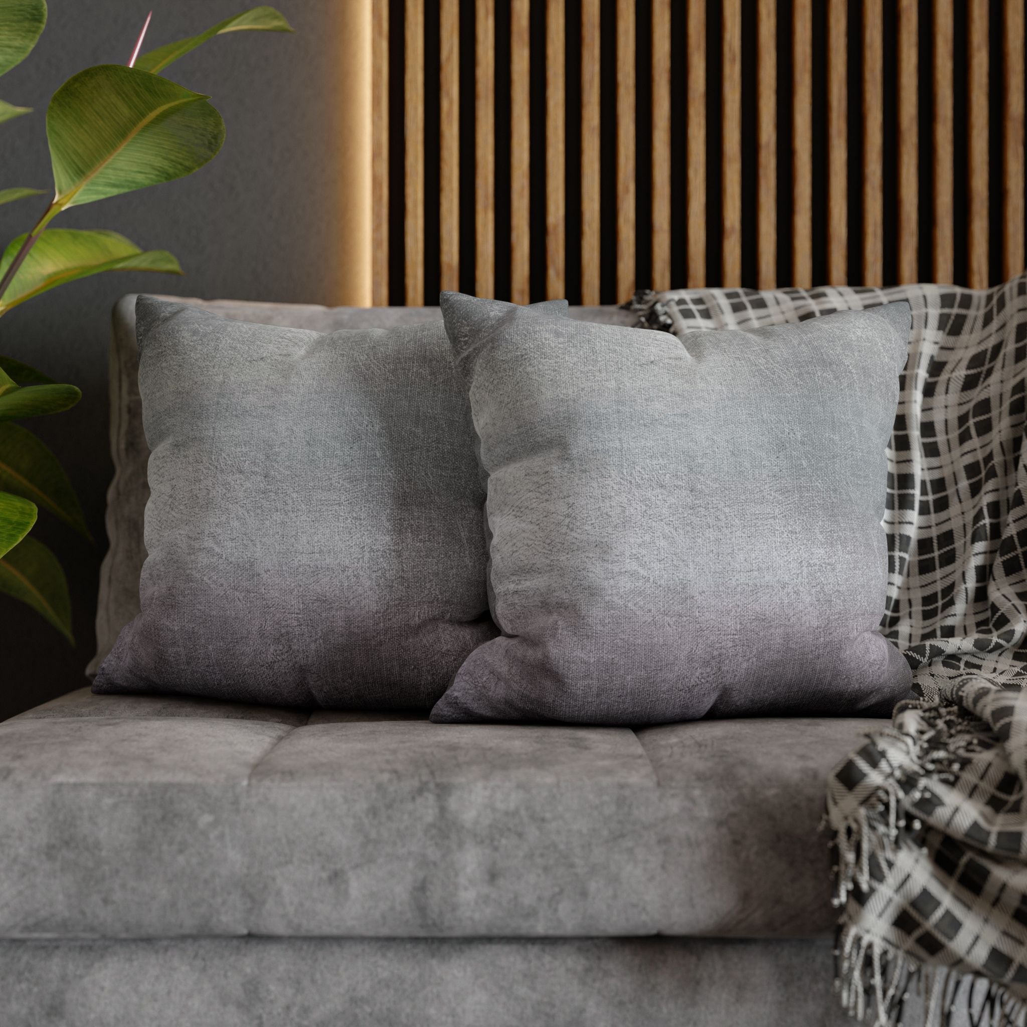 Abstract Pillow Cover | Grey Lavender Ombre Pillowcase
