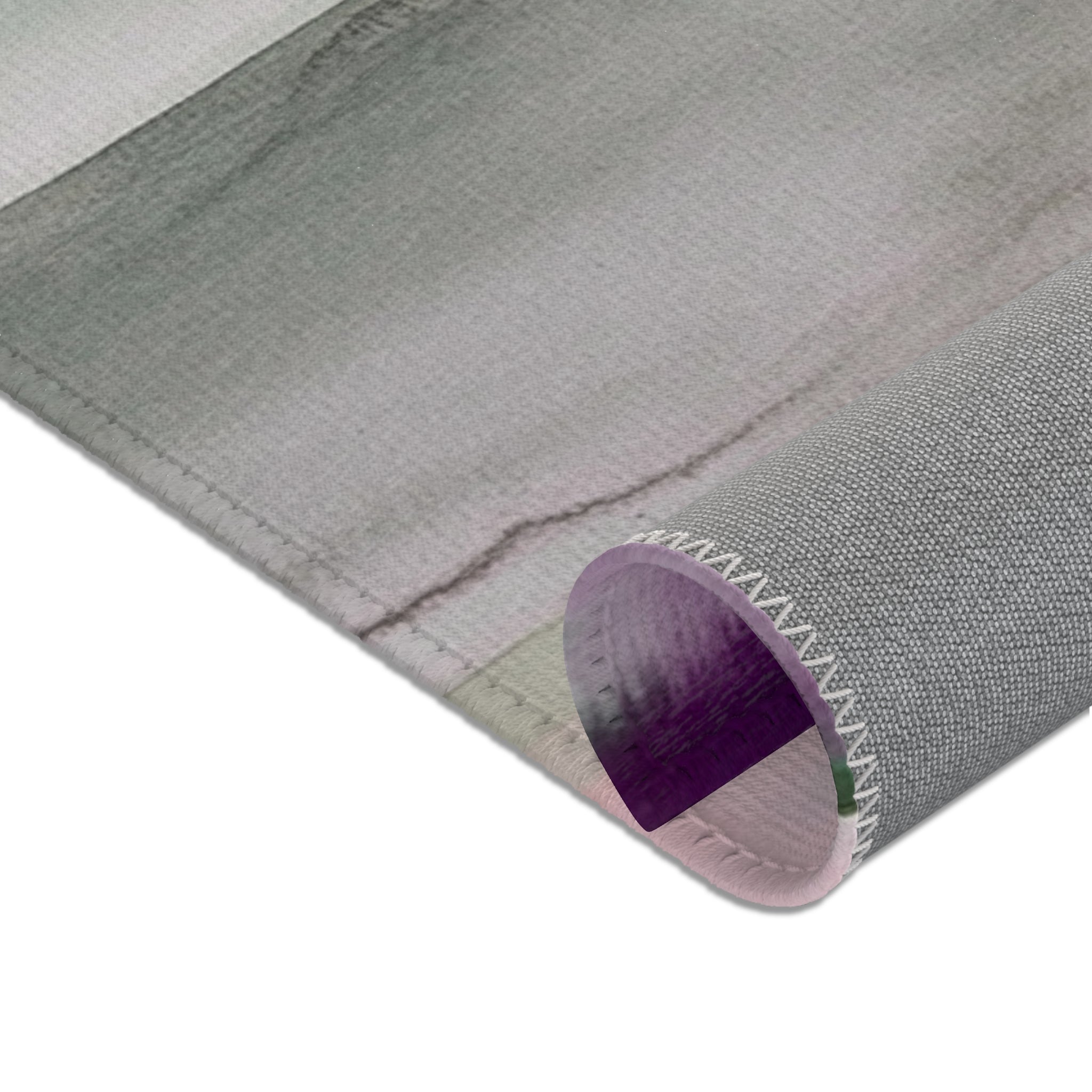 Abstract Large Area Rug | Modern Lavender Pink Grey Watercolor Rug