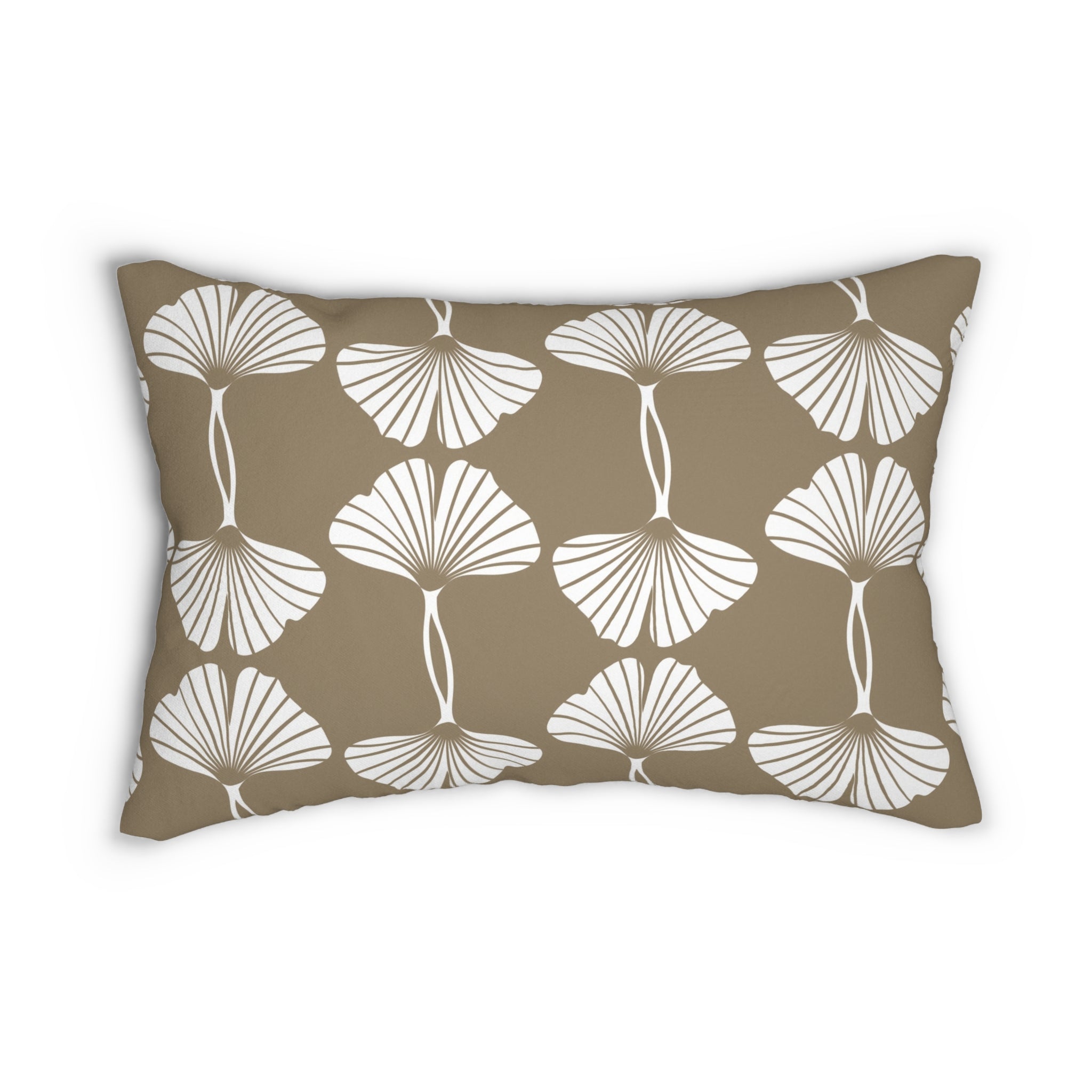 Beige Lumbar Pillow | Gingko Decorative Couch & Bedroom