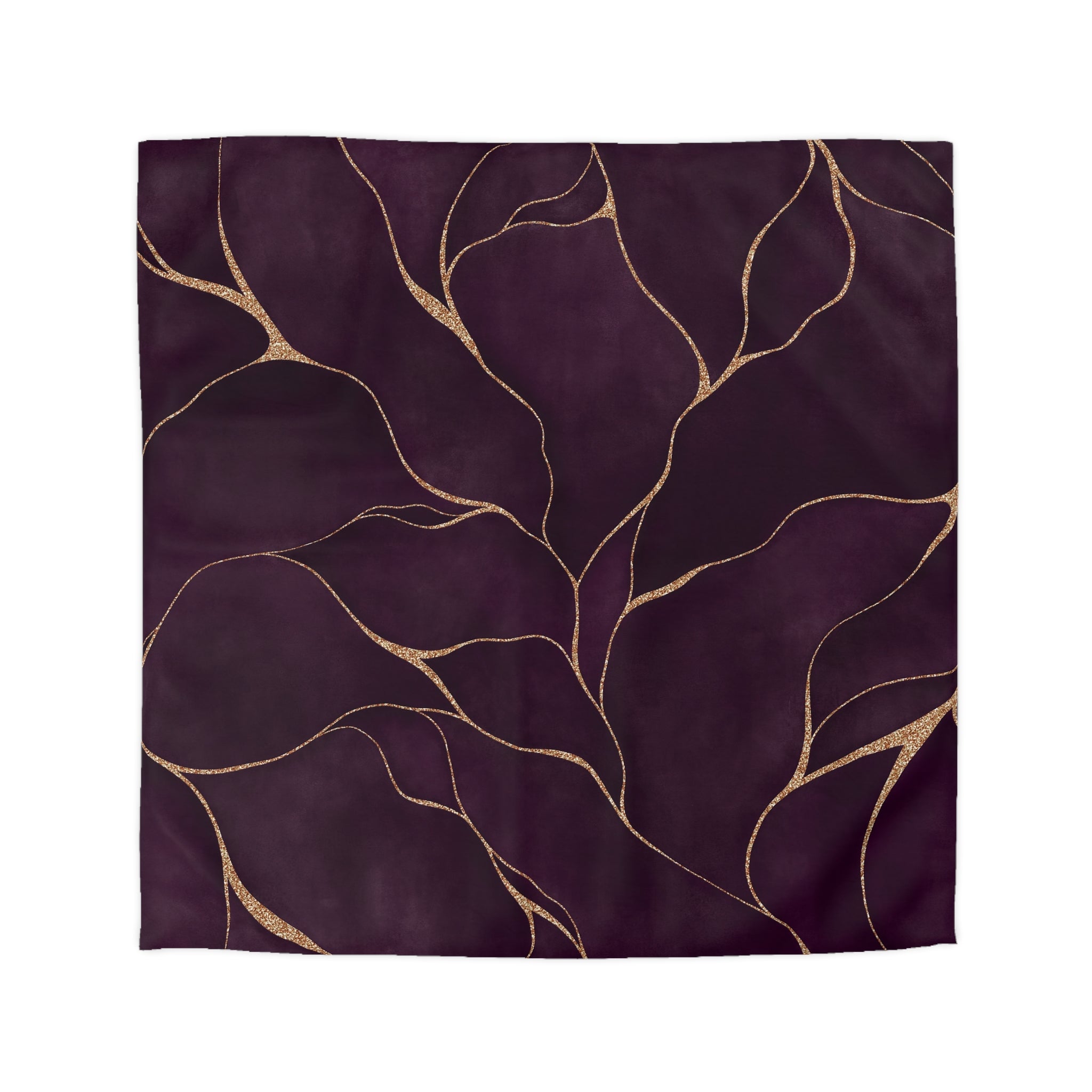 Abstract Duvet, Pillow Cover | Purple Beige Bedroom Decor