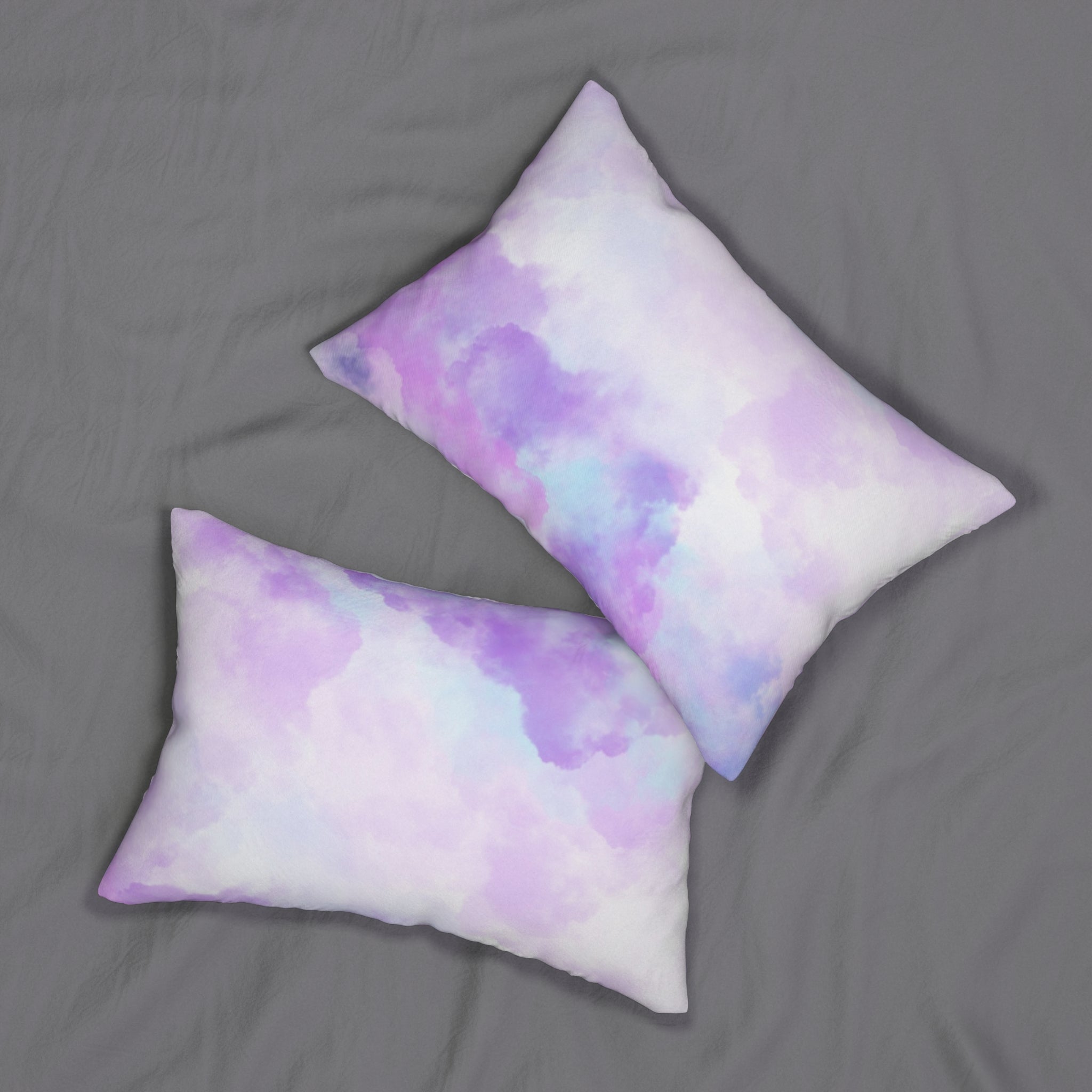 Lavender Ombre Lumbar Pillow | Lilac Violet White