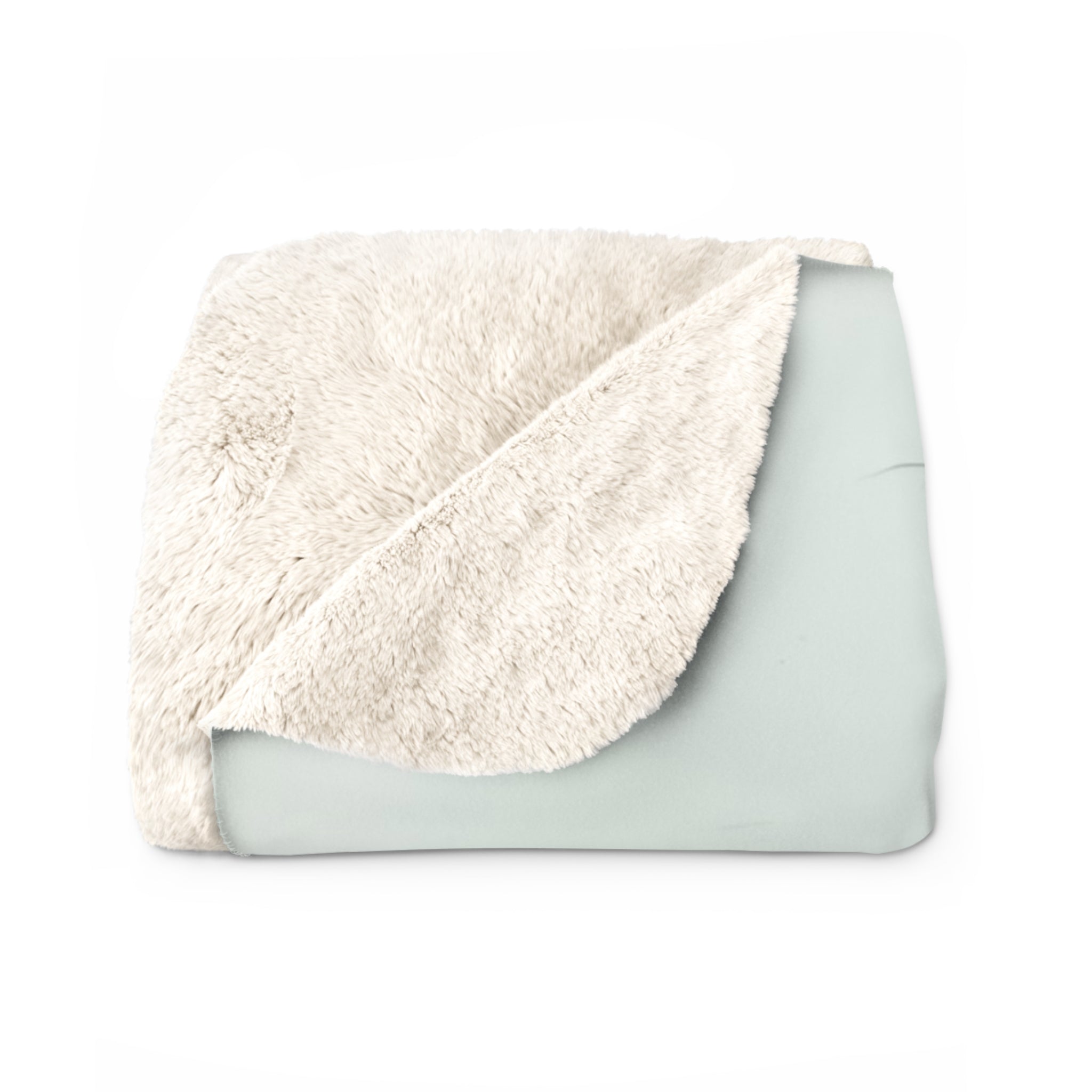 Abstract Landscape Throw Blanket | Green Grey Ombre Watercolor