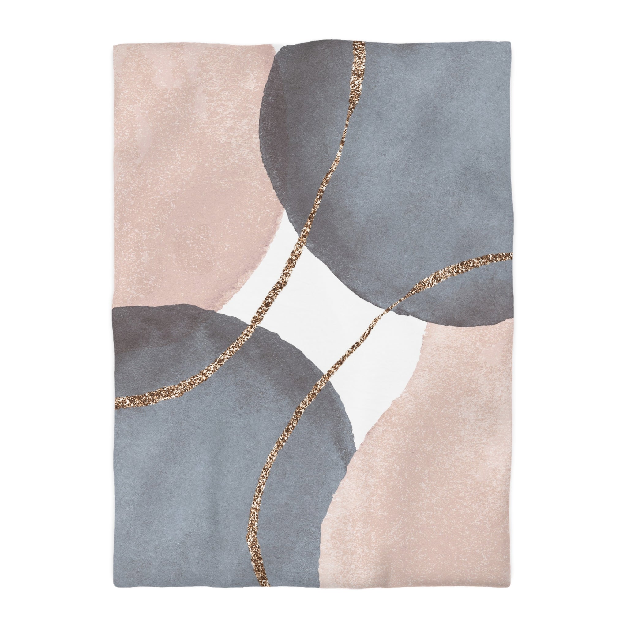 Abstract Watercolor Duvet, Pillow Cover | Grey Pink Bedroom Decor