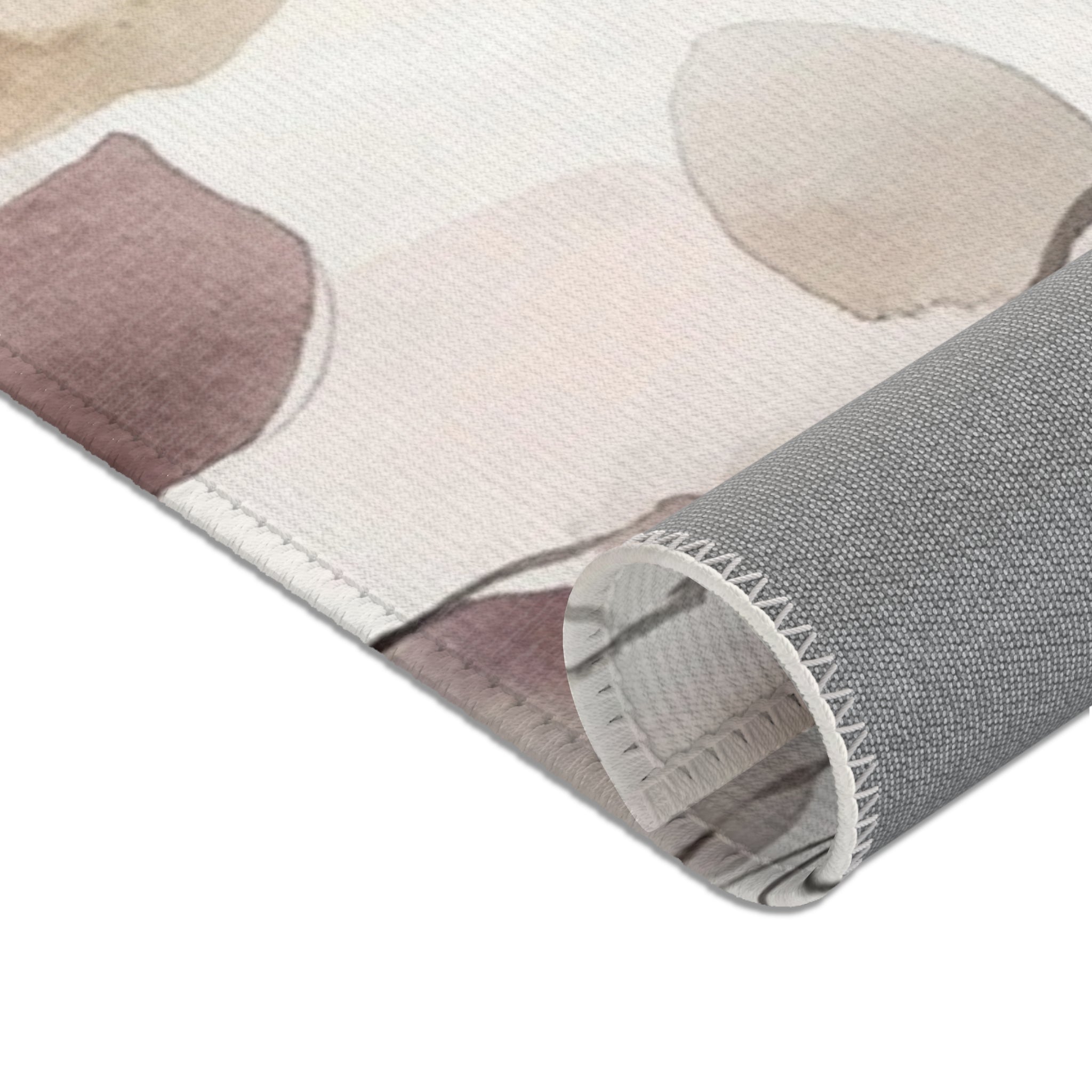 Floral Leaves Large Area Rug | Modern Watercolor Rug