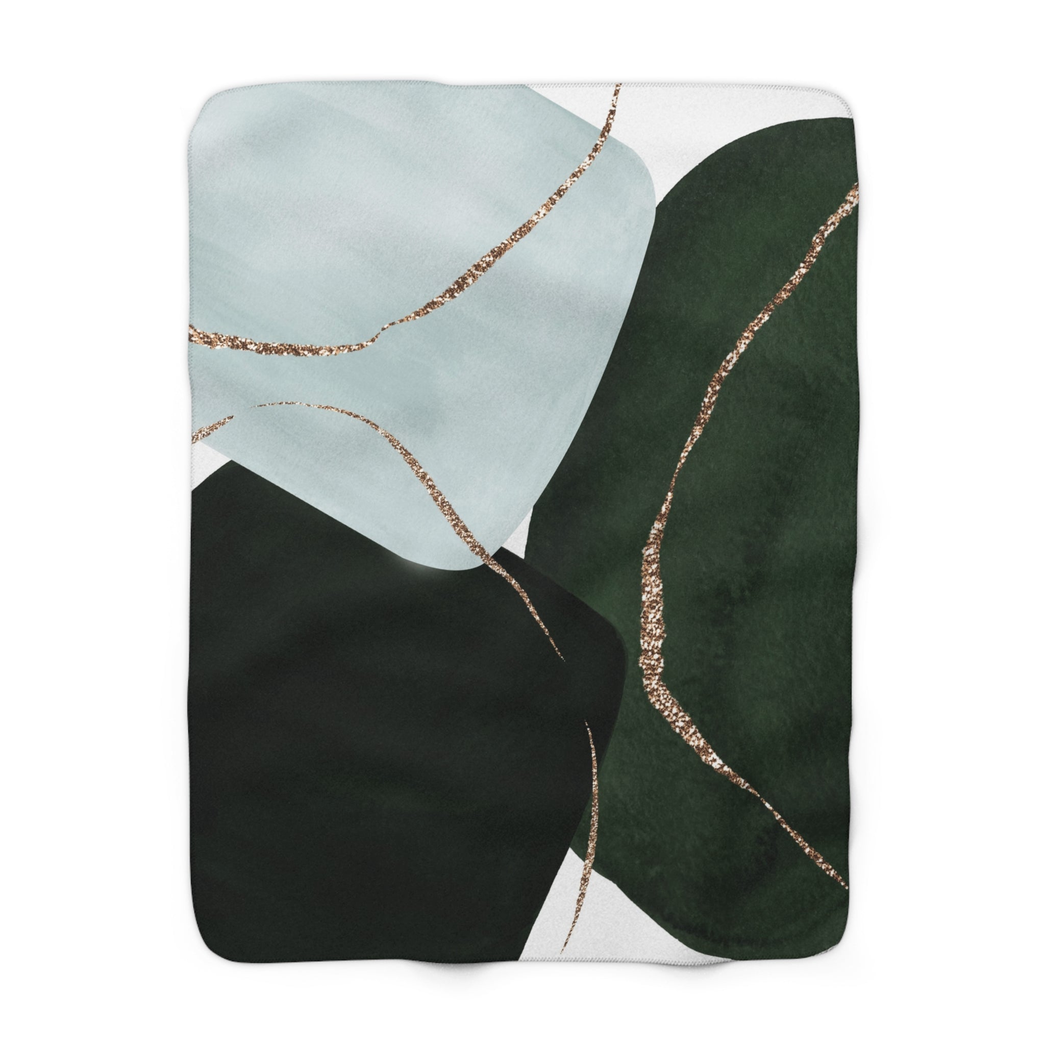 Comfy Blanket | Dark Green, Light Blue