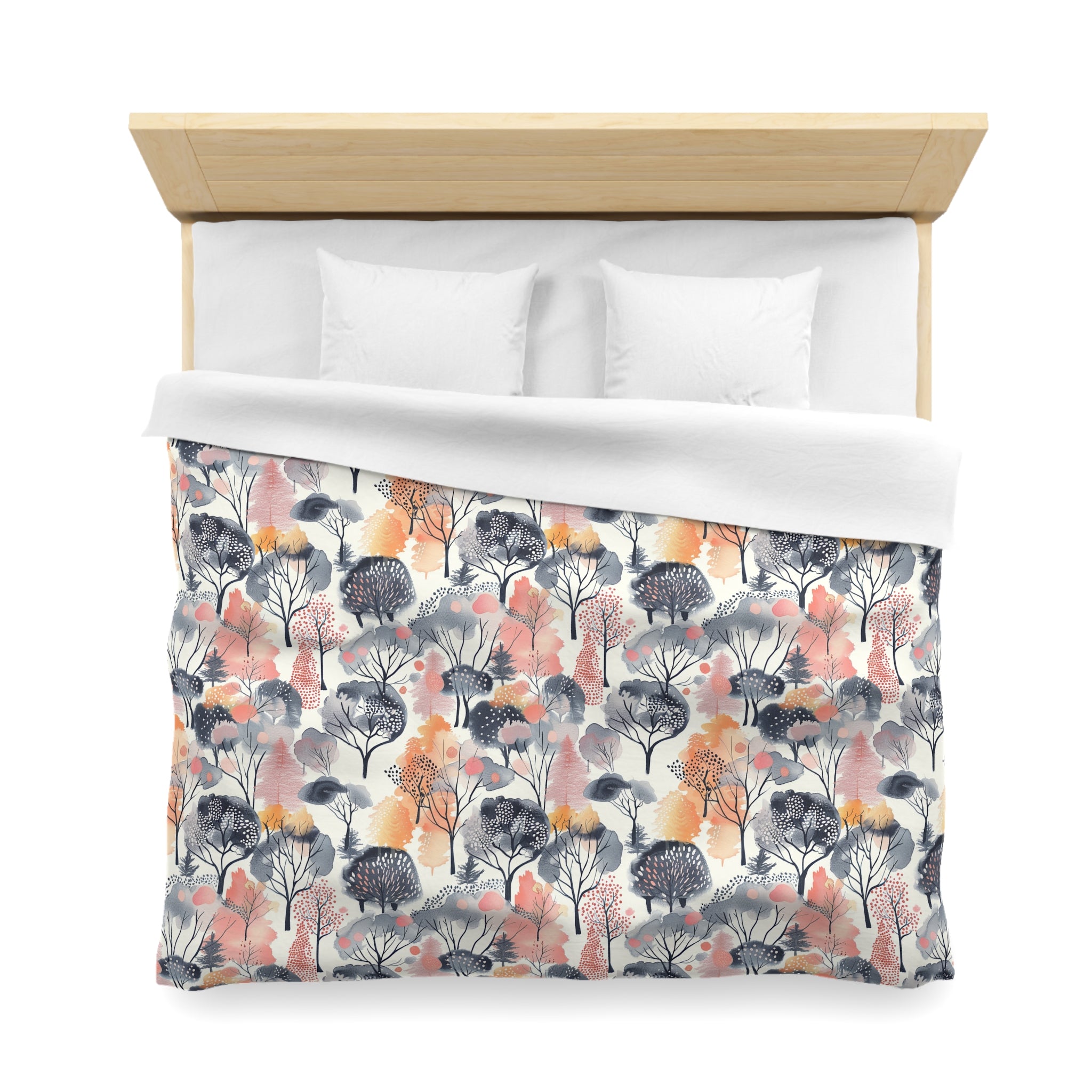 Floral Duvet Cover | Abstract Nature, Trees