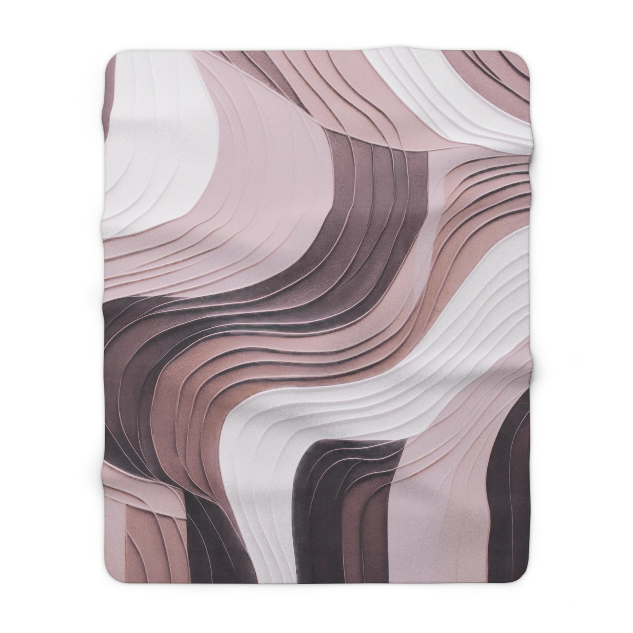 Abstract Throw Blanket | Mauve, Blush Pink Modern Art