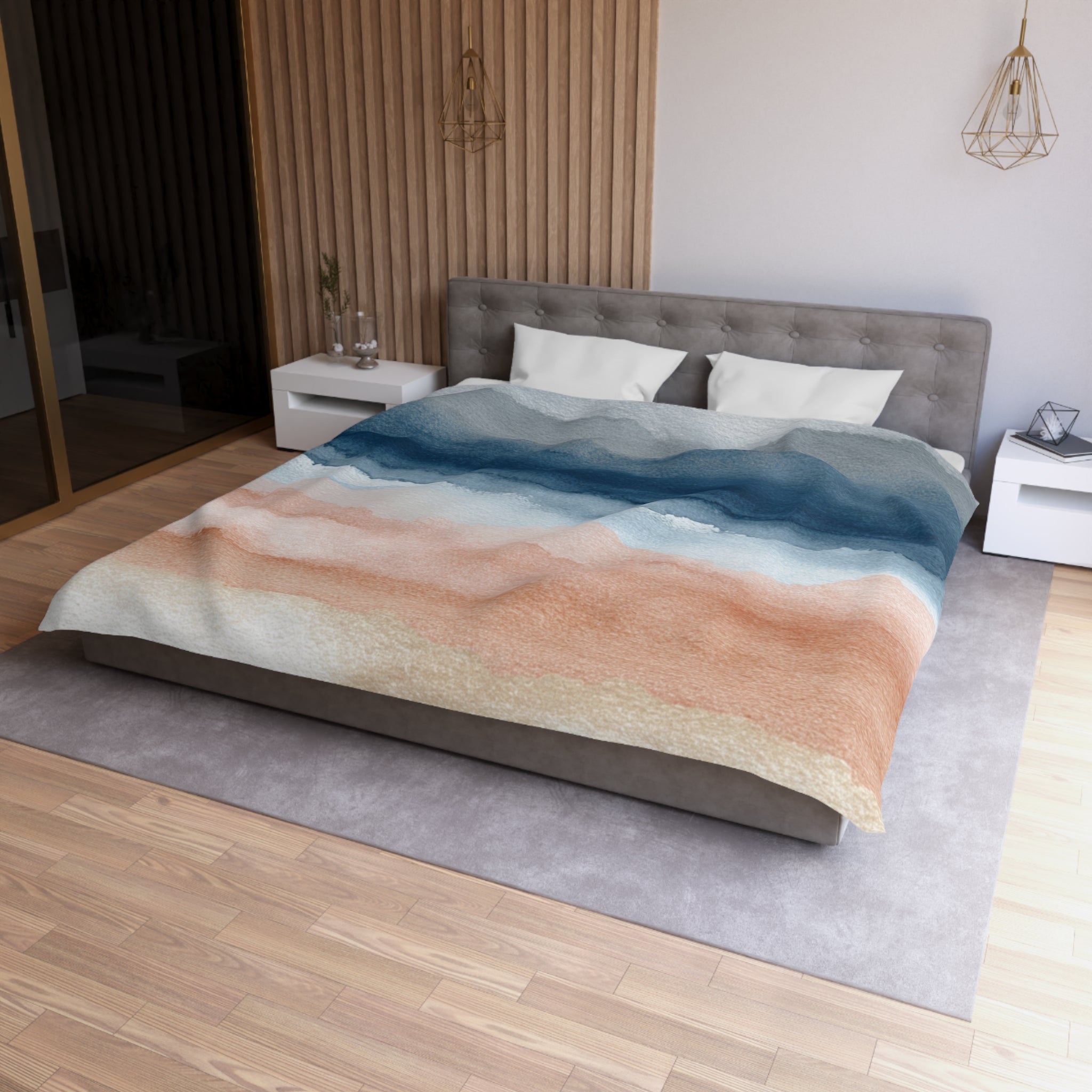 Ombre Duvet, Pillow Cover | Pink Blue Bedroom Decor
