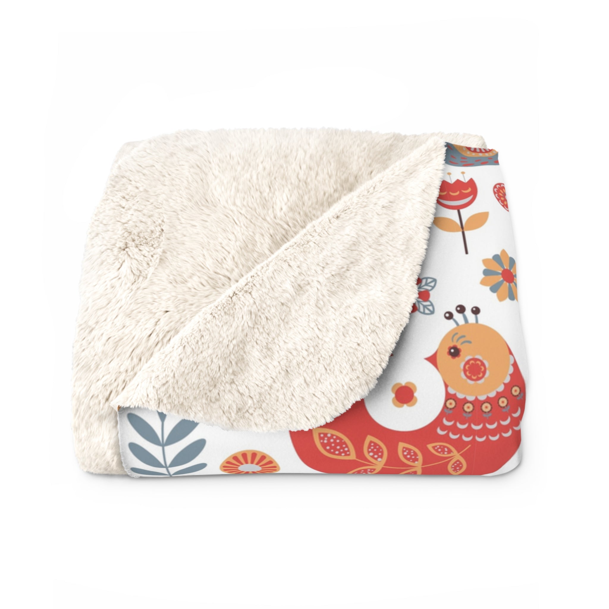 Holidays Throw Blanket | Nordic Scandinavian Folk Art