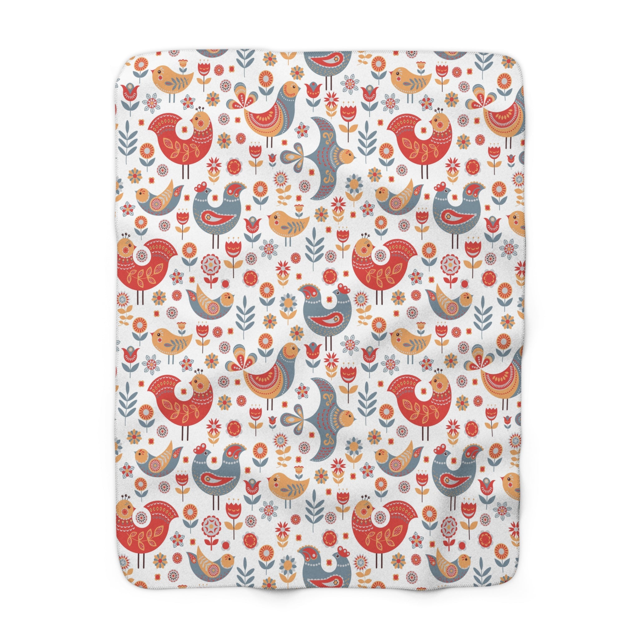 Holidays Throw Blanket | Nordic Scandinavian Folk Art