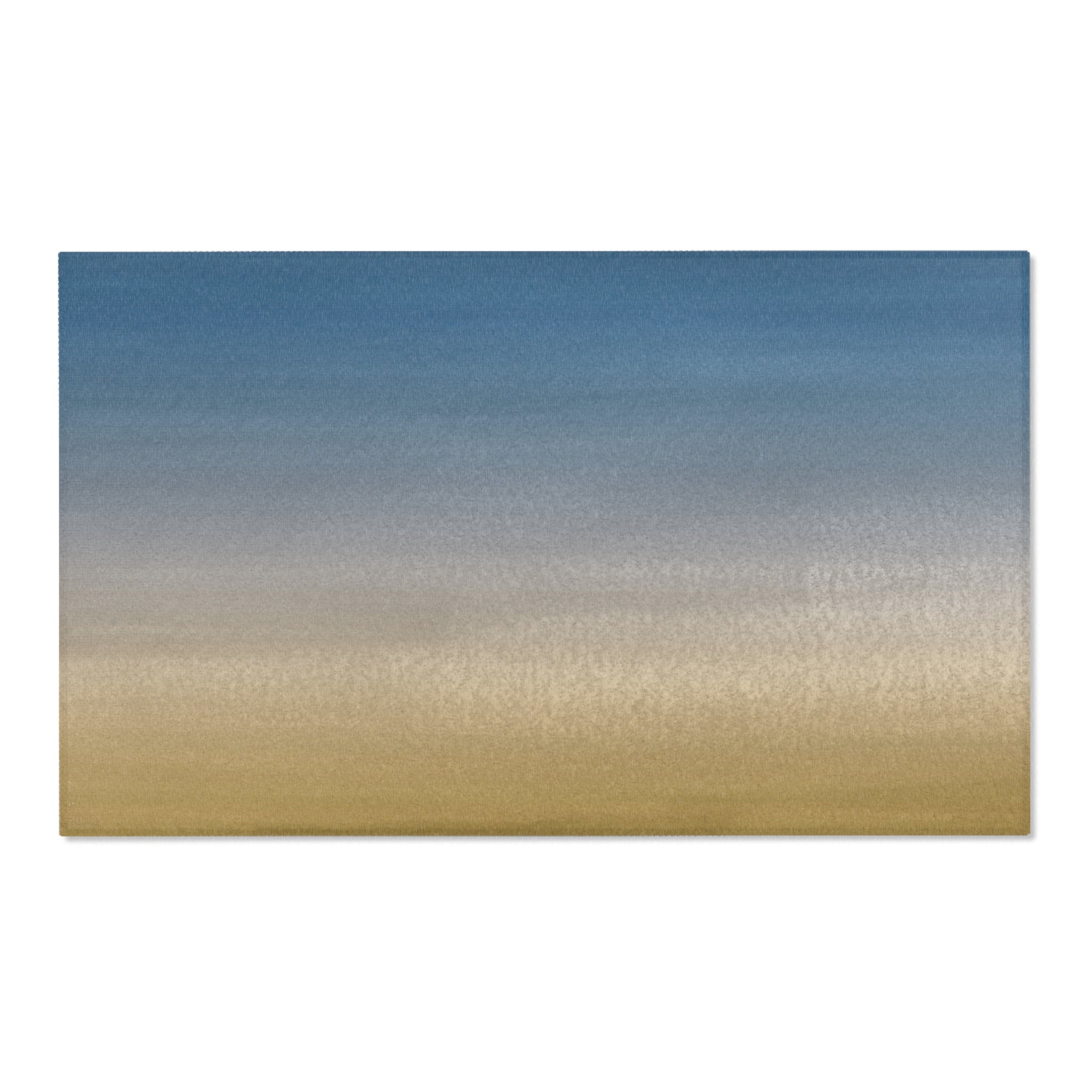 Modern Area Rug | Sky Blue, Honey Beige Ombre