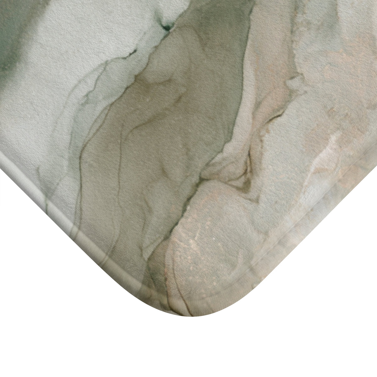 a close-up view of a marble-like texture, with a subtle pattern of green and beige hues.