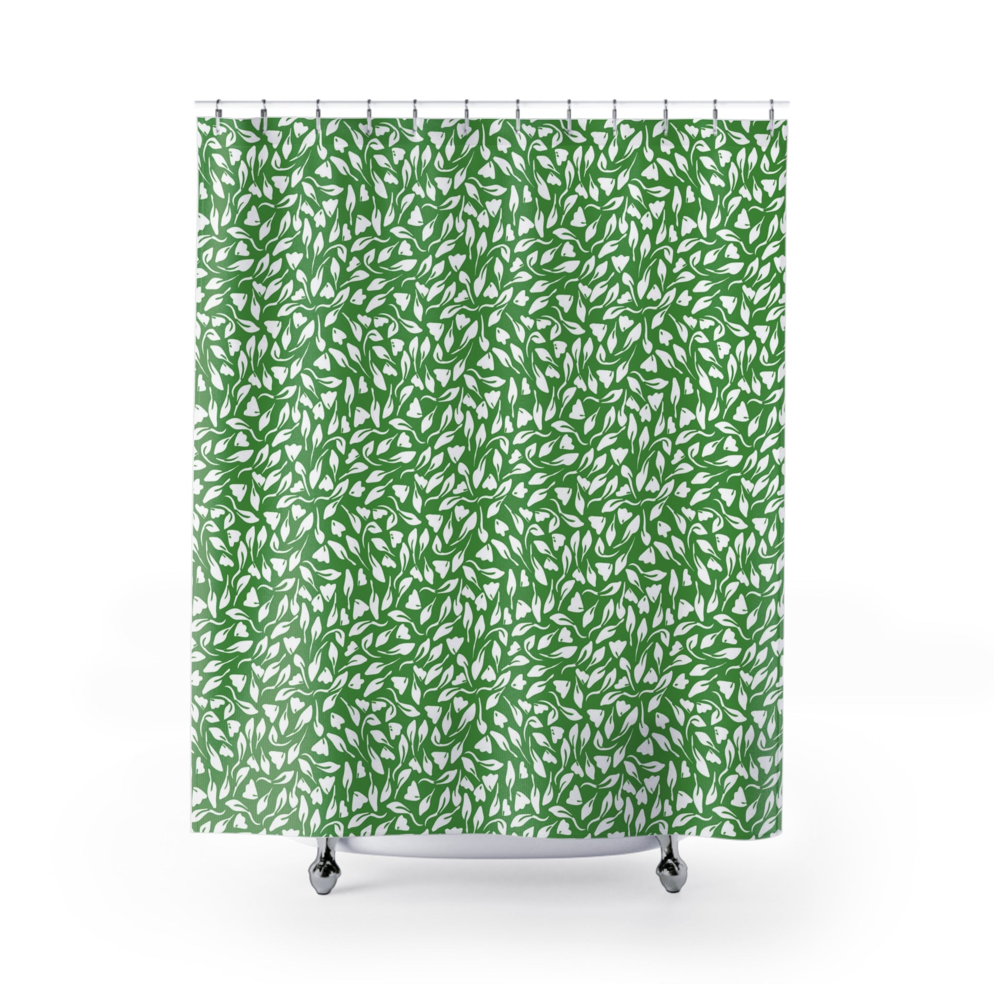 modern boho fabric shower curtain